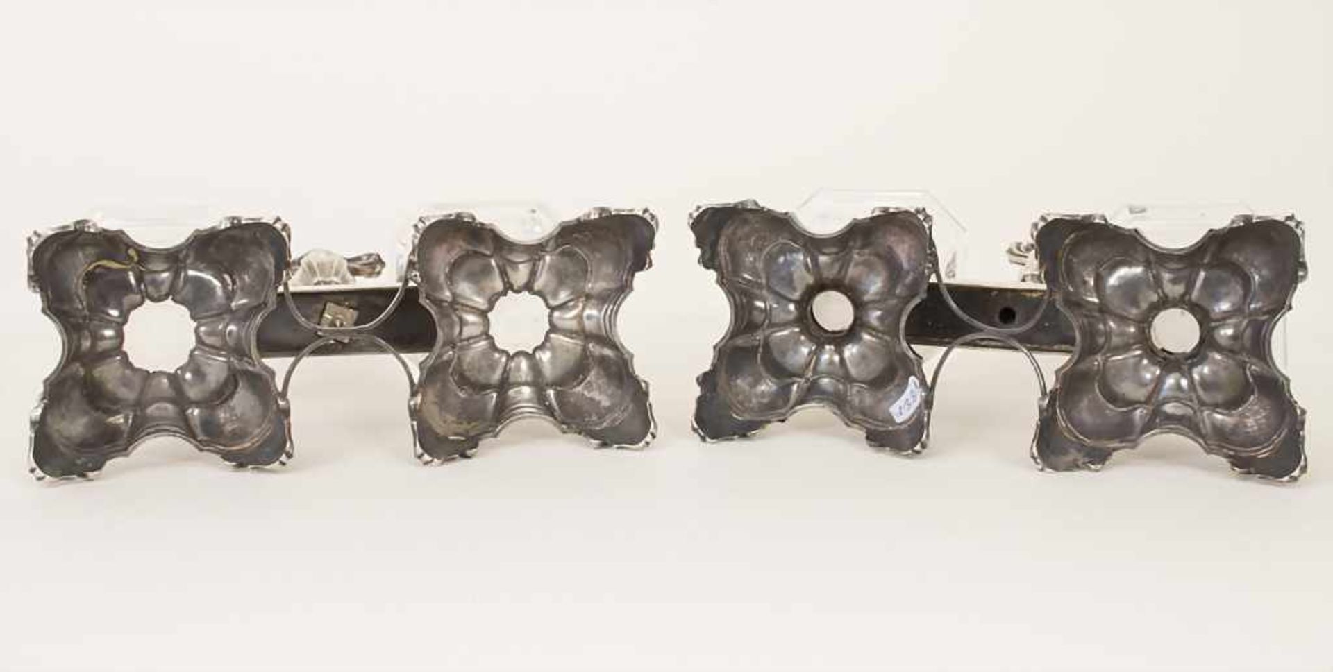 Paar Salieren / A pair of silver open salts, Frankreich, um 1840Material: Silber 950, Kristall - Image 4 of 5