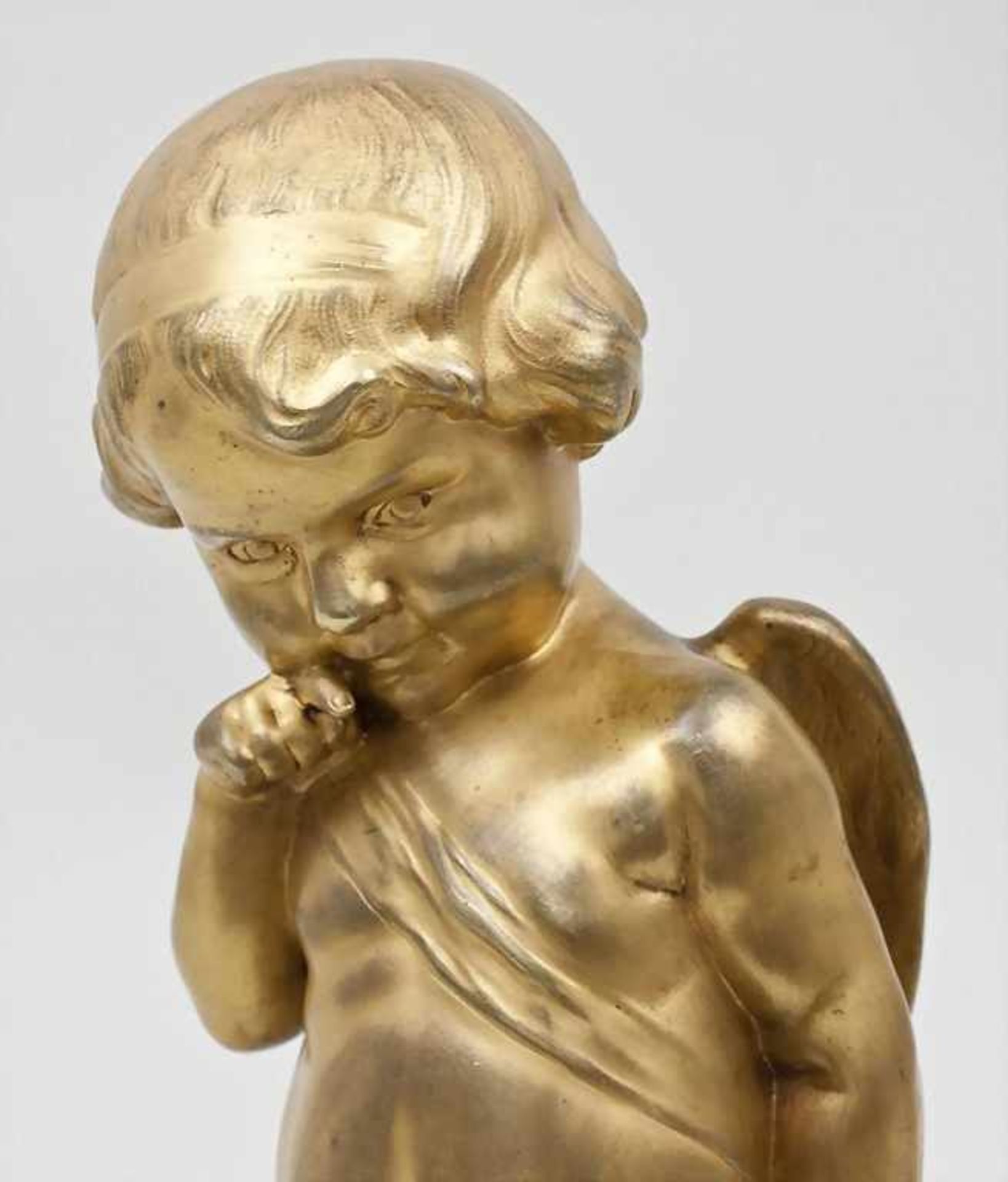 Stehender Amor/Bronze Sculpture Of A Standing Cupid, Lucienne Antoinette Heuvelmanns (1885-1944), - Image 6 of 6