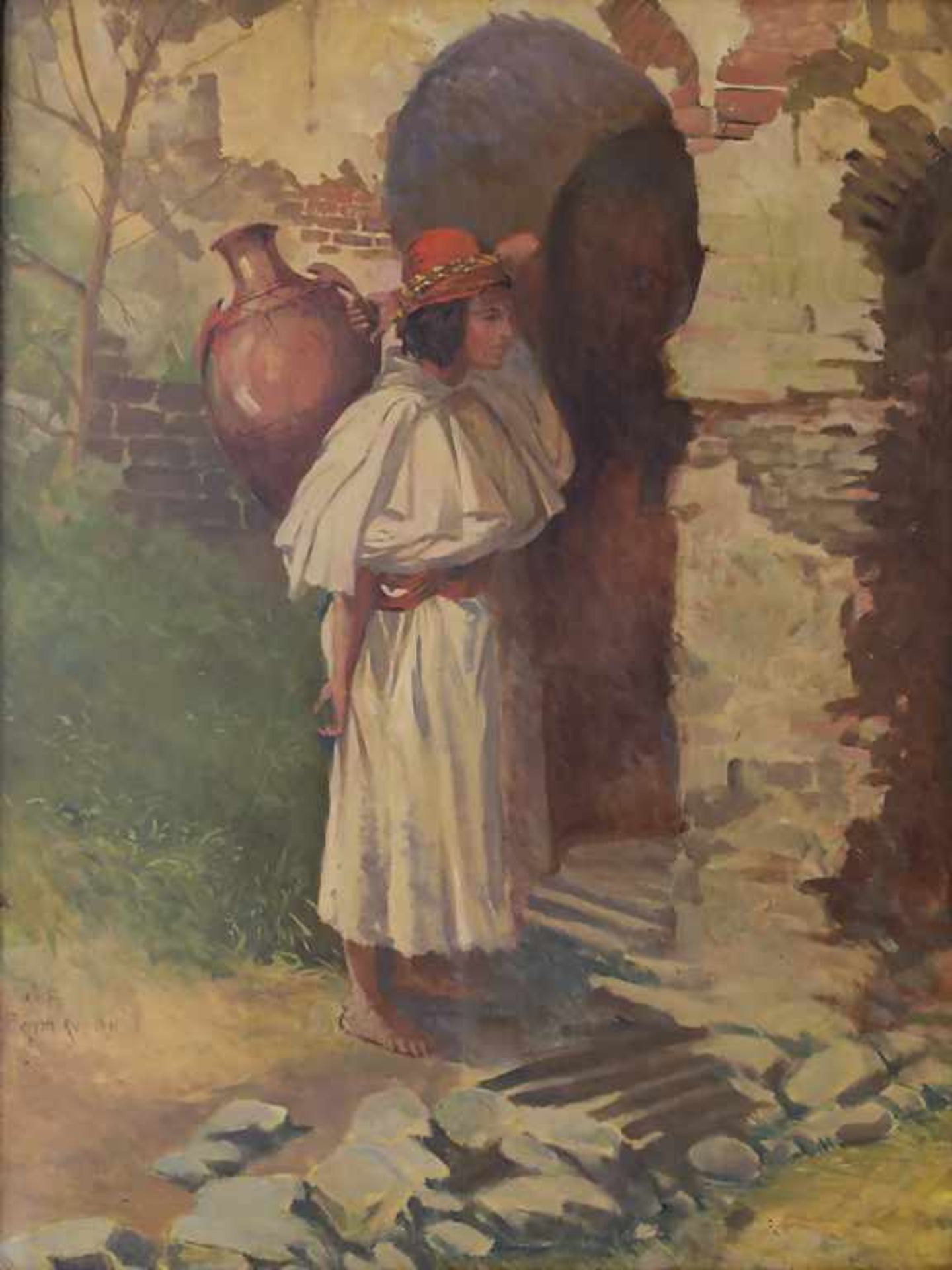 Künstler des 19. Jh., 'Orientalischer Wasserträger' / 'An oriental water carrier'Technik: Öl auf