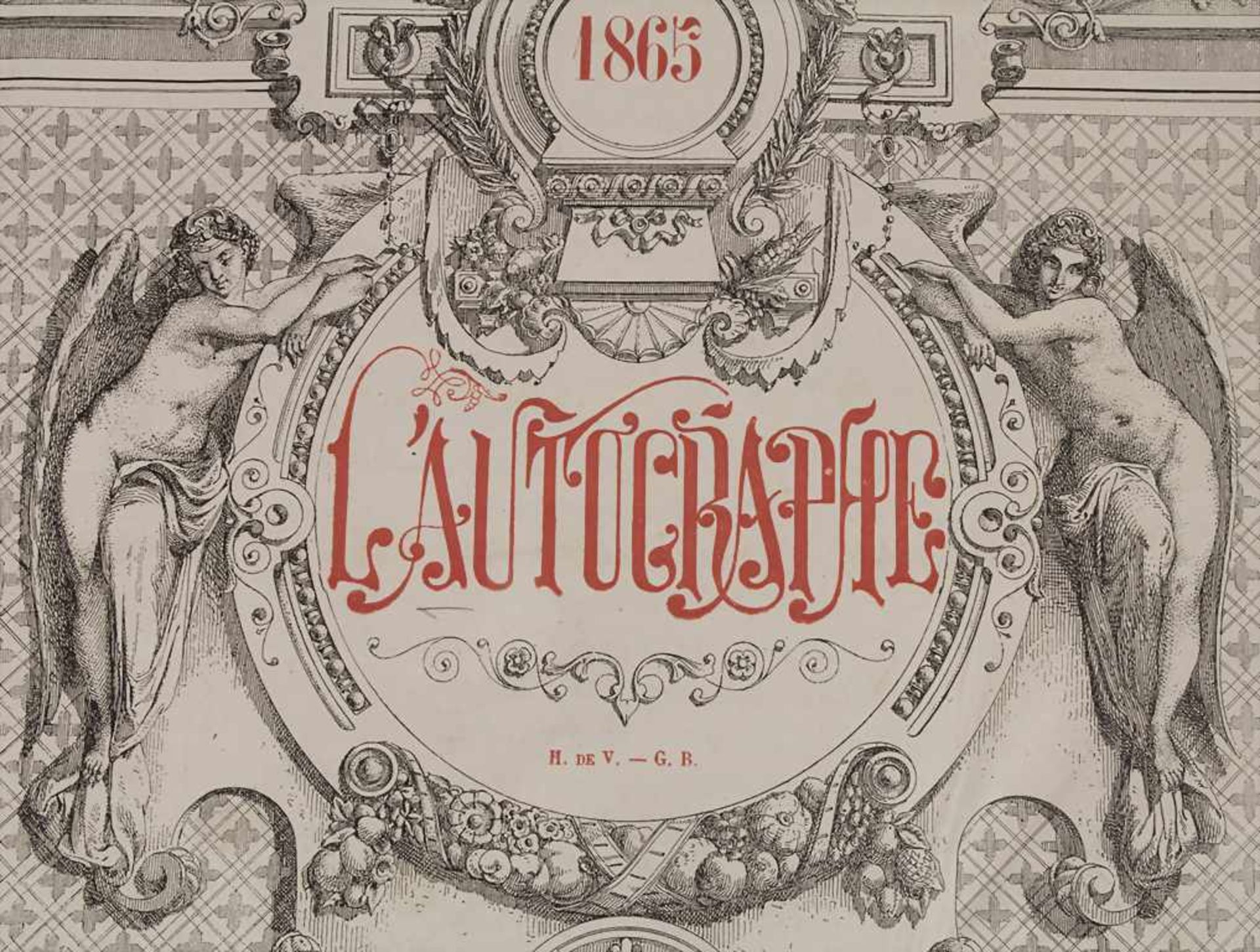 'L'Autographe', Paris, 1864/1865Untertitel: L'autographe aux salons de 1864 et de 1865,Umfang: 103 - Image 2 of 8