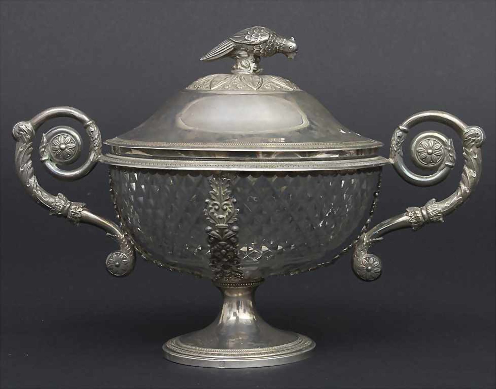 Deckeldose / A lidded silver bowl, Brüssel / Brussels, um 1840Material: Silber 950, mit - Image 4 of 11