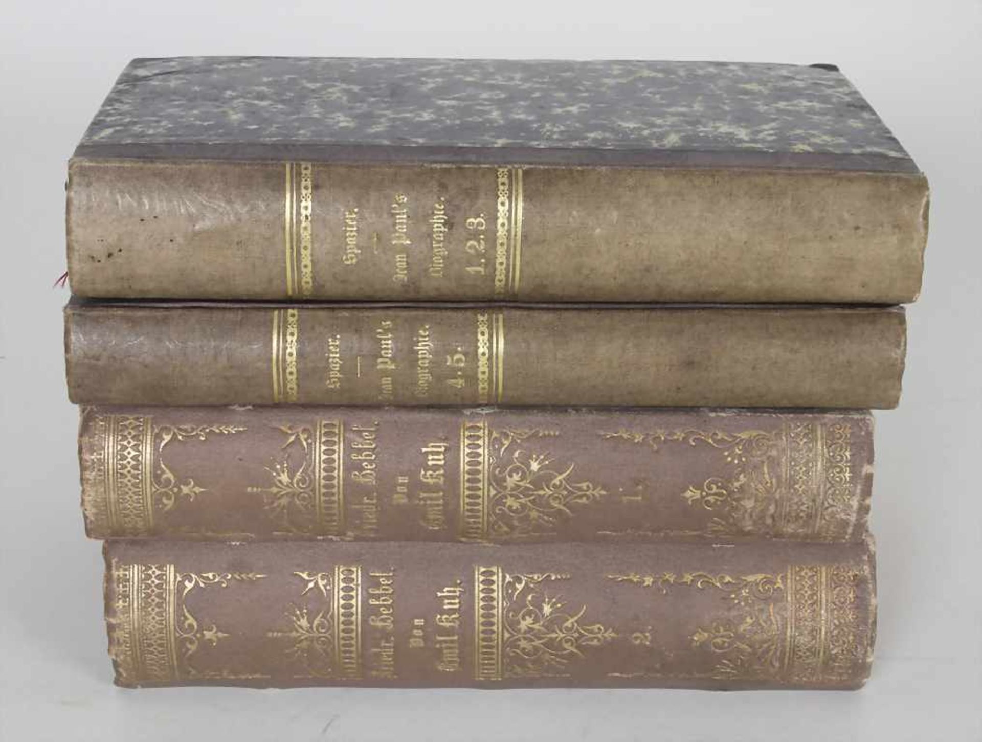 Konvolut 4 antiquarischer Bücher / A set of 4 antiquarian books, 19. Jh.Bestehend aus: Emil Kuh: - Image 2 of 3