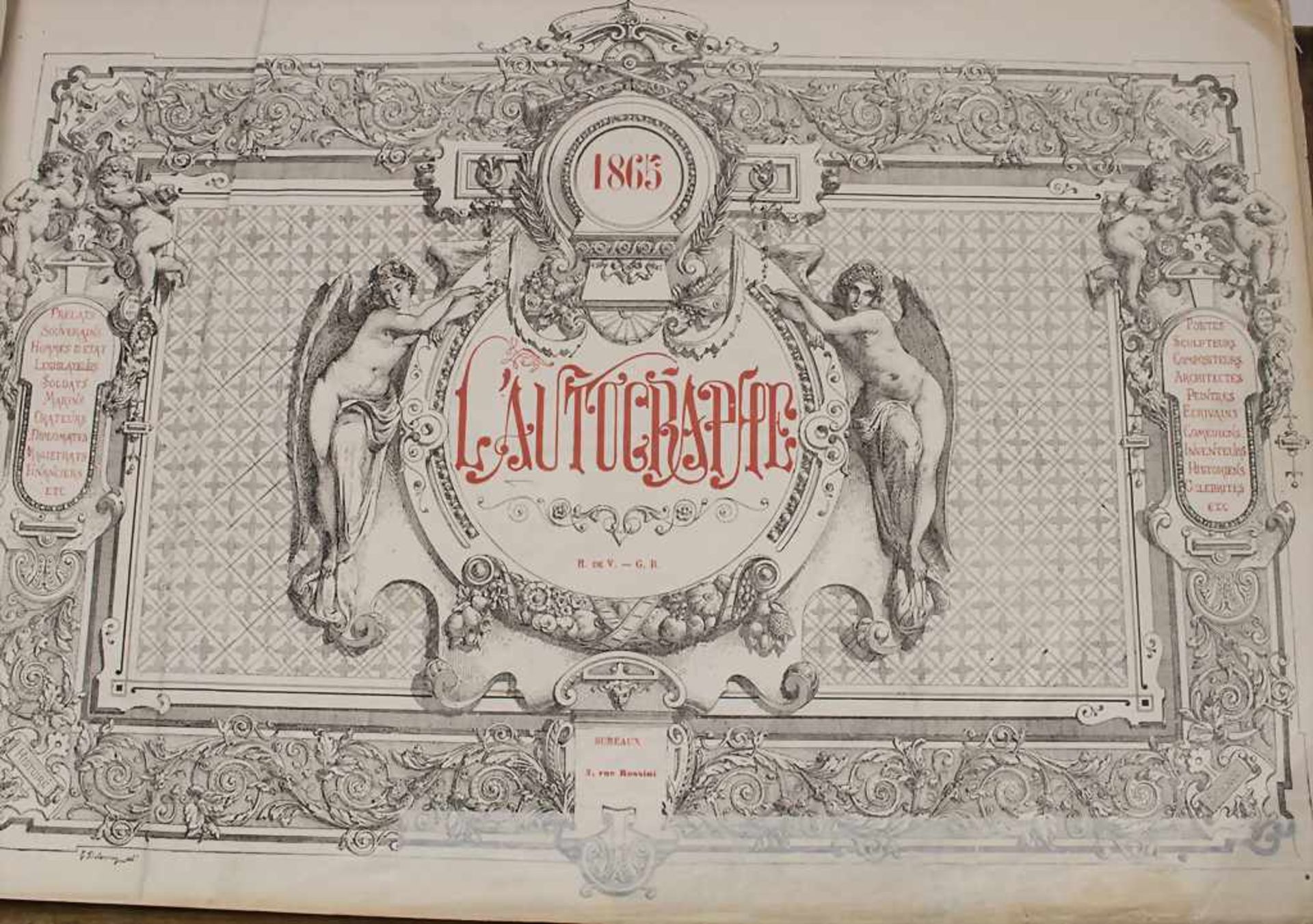 'L'Autographe', Paris, 1864/1865Untertitel: L'autographe aux salons de 1864 et de 1865,Umfang: 103 - Image 3 of 8