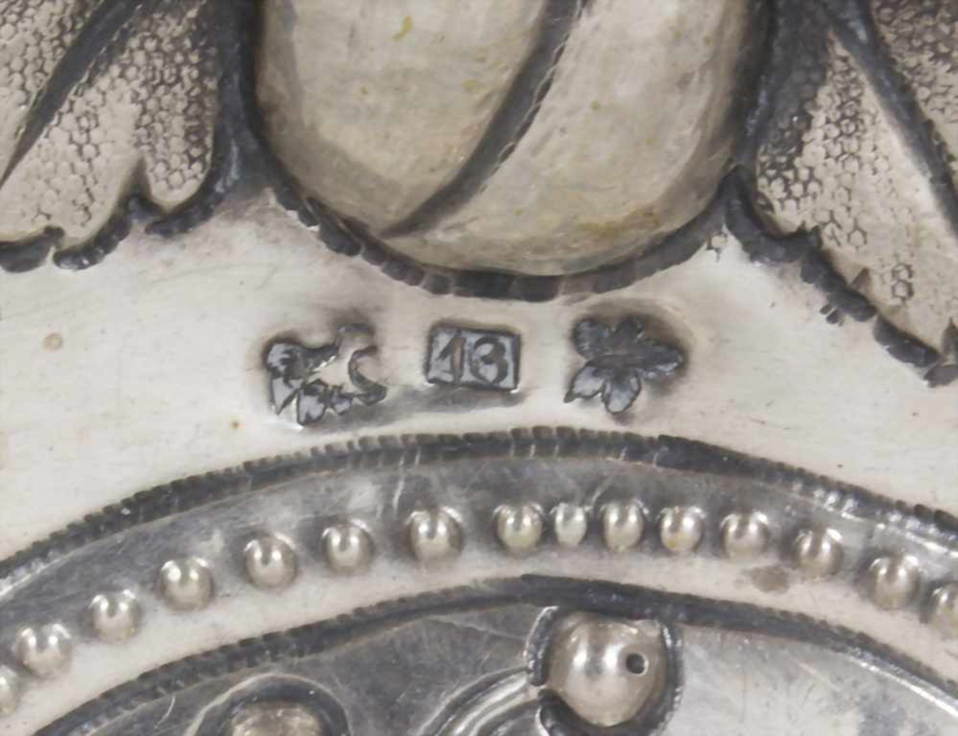 Branntweinschale / A silver teste vin, 19. Jh.Material: Silber 13 Lot,Punzierung: Beschaumarke 13, - Image 4 of 4
