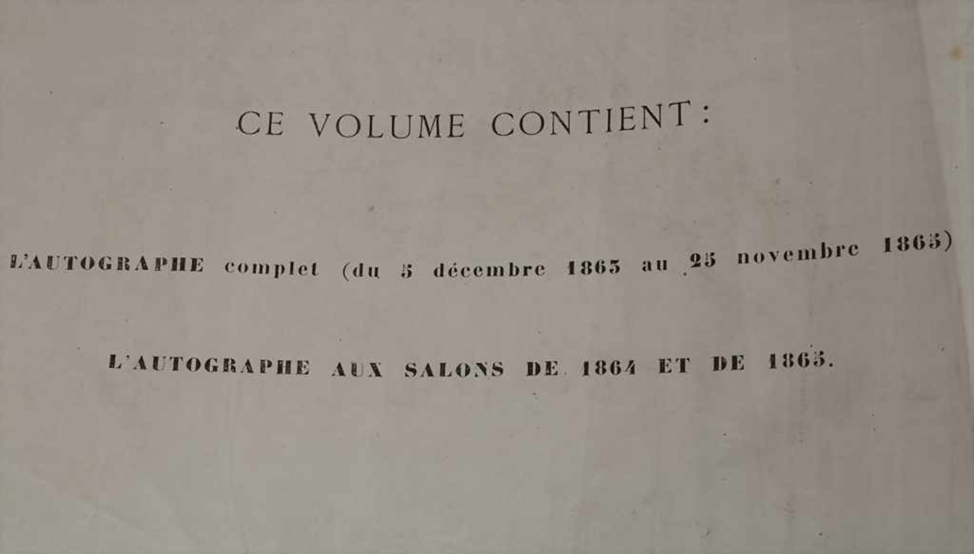 'L'Autographe', Paris, 1864/1865Untertitel: L'autographe aux salons de 1864 et de 1865,Umfang: 103 - Image 4 of 8