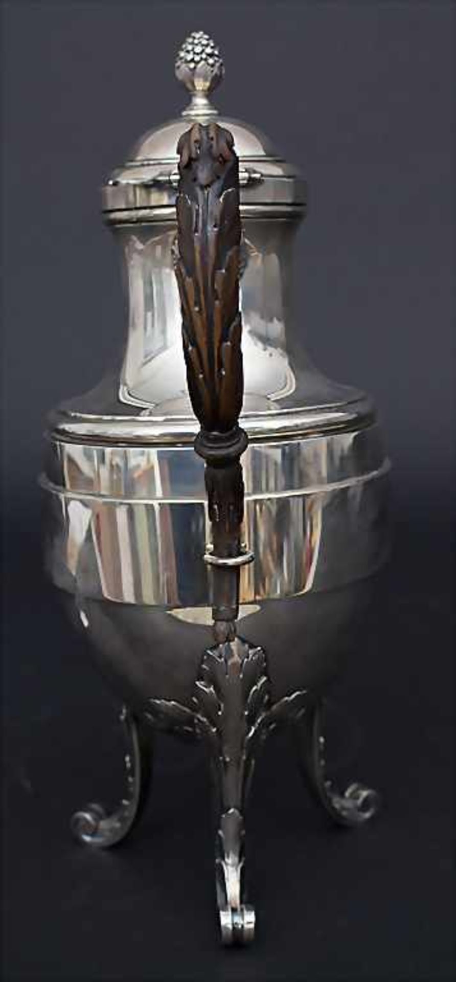 Große Kaffeekanne / A large silver coffee pot, Johannes Baptistus Verberckt, Antwerpen / Anvers, - Bild 4 aus 6