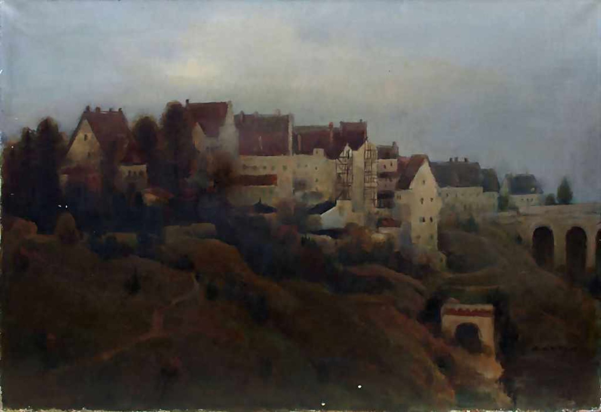 F.A. Wittig (tätig um 1945), 'Ansicht einer Mittelalterlichen Stadt' / 'A view of a medieval town'