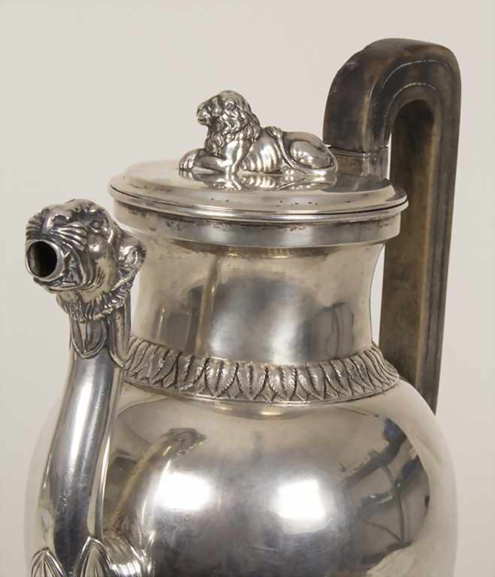 Empire Kaffeekanne / An Empire silver coffee pot, Georg Wilhelm Aldefeld, Bremen, nach 1794Material: - Bild 8 aus 8