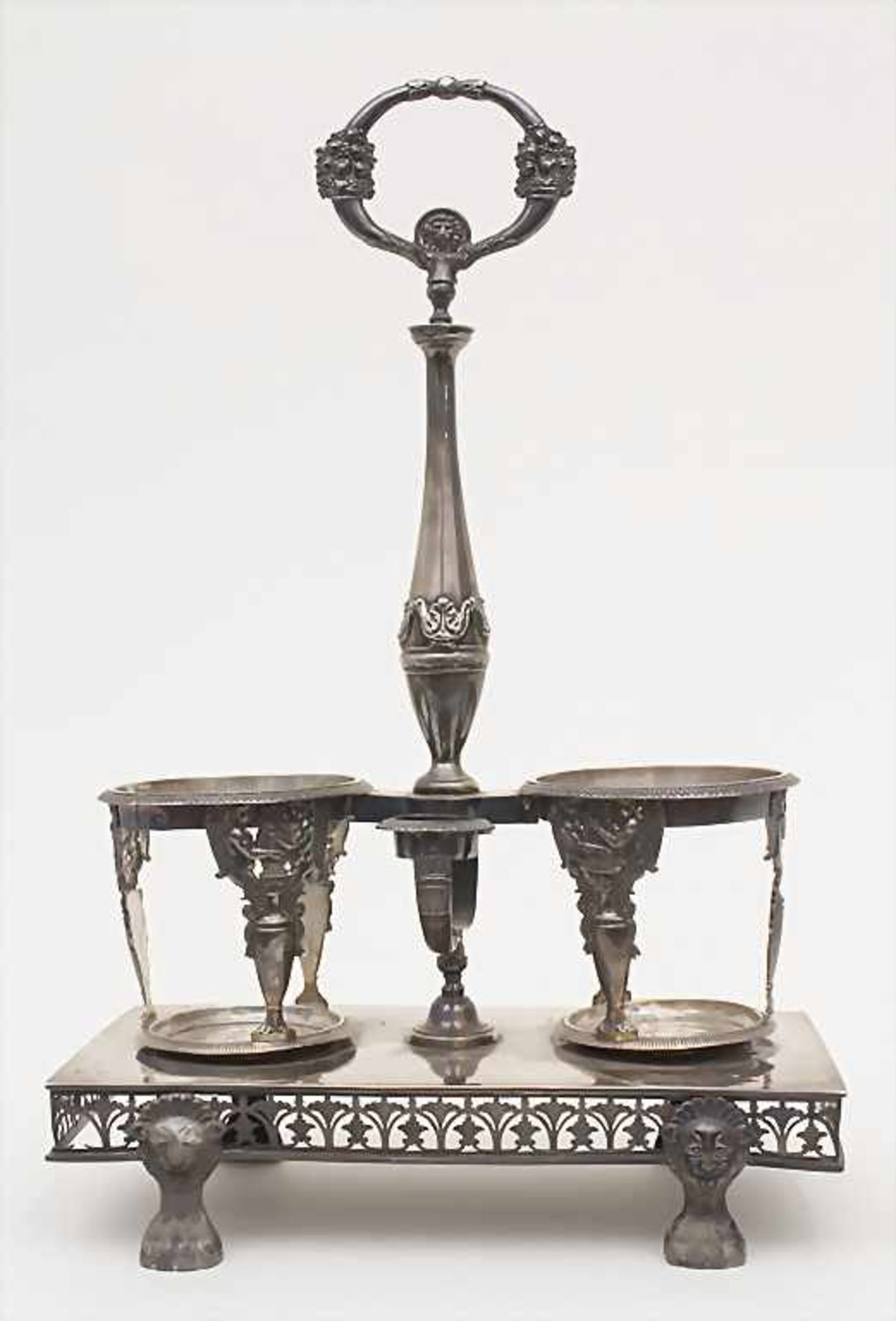 Empire-Menage / A silver cruet stand, Meister Jean-Pierre Bibron, Paris, 1803-1809Material: Silber - Bild 4 aus 11