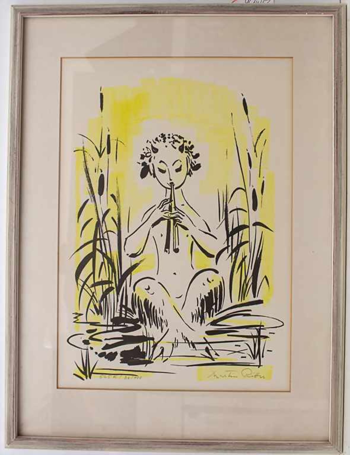 Martin Ritter (1905-2001), 'Sitzender Faun mit Panflöte' / 'A sitting faun with pan flute'Technik: - Bild 2 aus 4