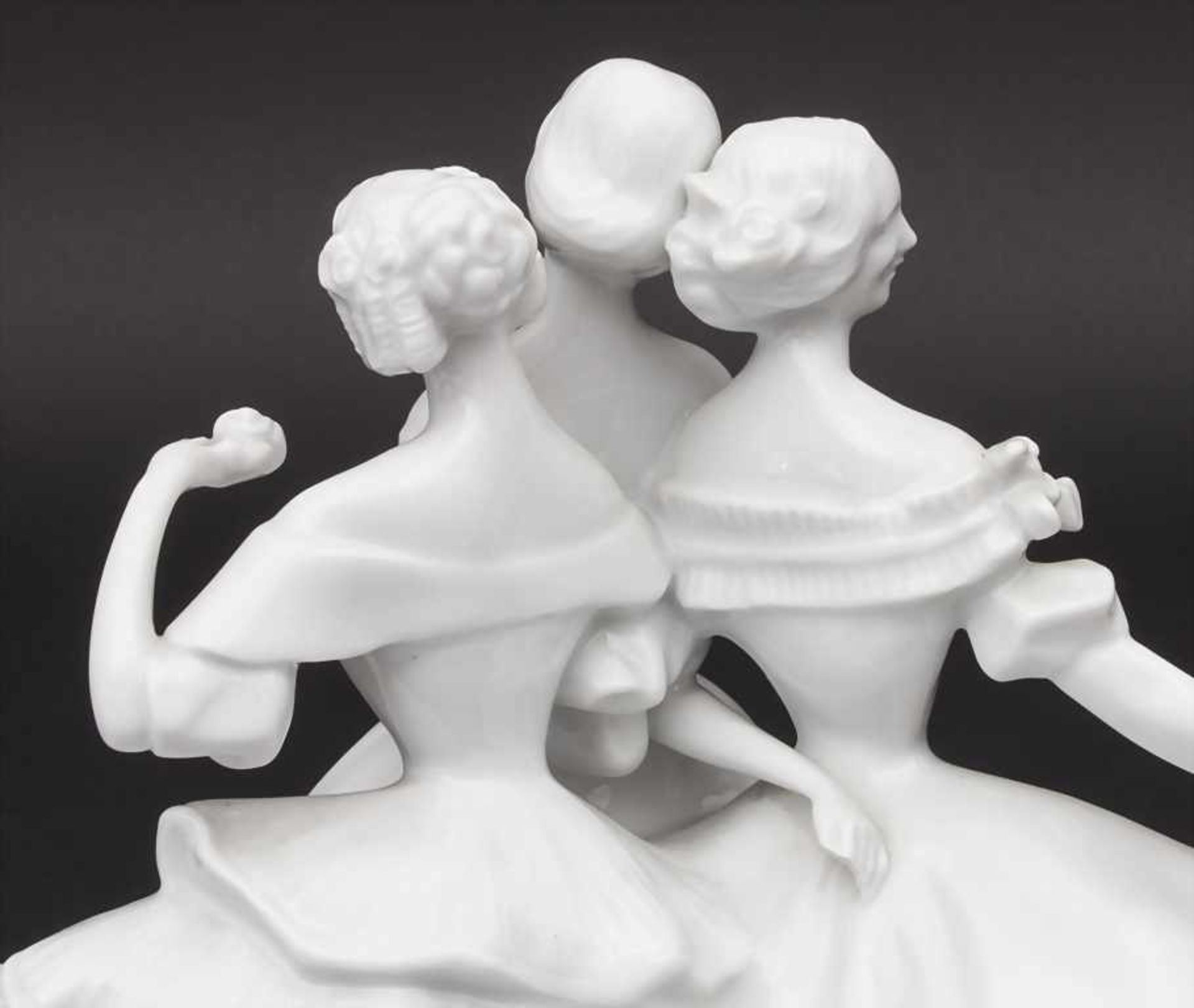 Figurengruppe '3 Grazien-Tanzlust' / A figural group '3 graces', C. Volkhart für Rosenthal, 1. - Image 4 of 5