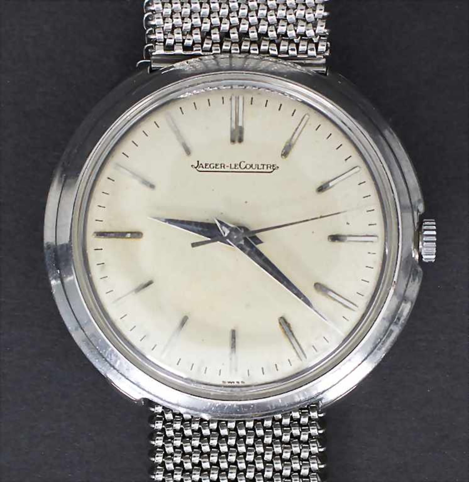 Herrenarmbanduhr / A men's watch, Jaeger Le Coultre, Swiss/Schweiz, um 1960Hersteller: Jaeger Le