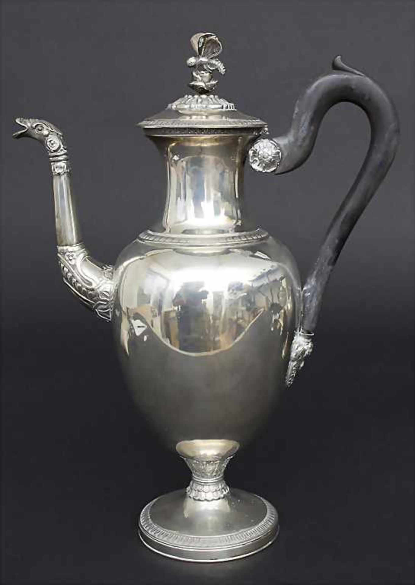 Empire Kaffeekern / An Empire silver coffee set, Belgien, um 1820Material: Silber 800, - Bild 20 aus 20