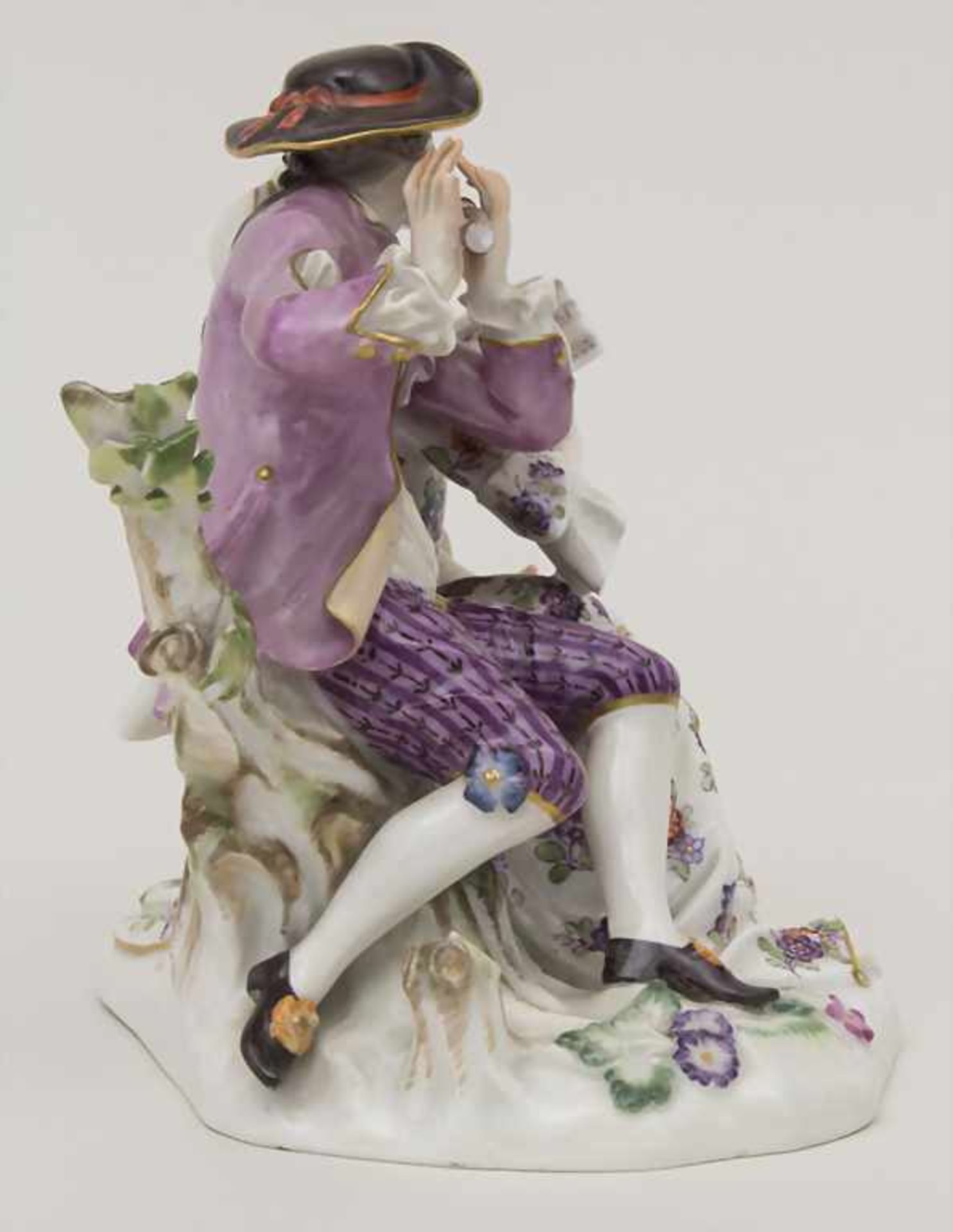 Figurengruppe einer galanten Famile / A figural group of a gallant familiy, Meissen, nach - Bild 5 aus 6