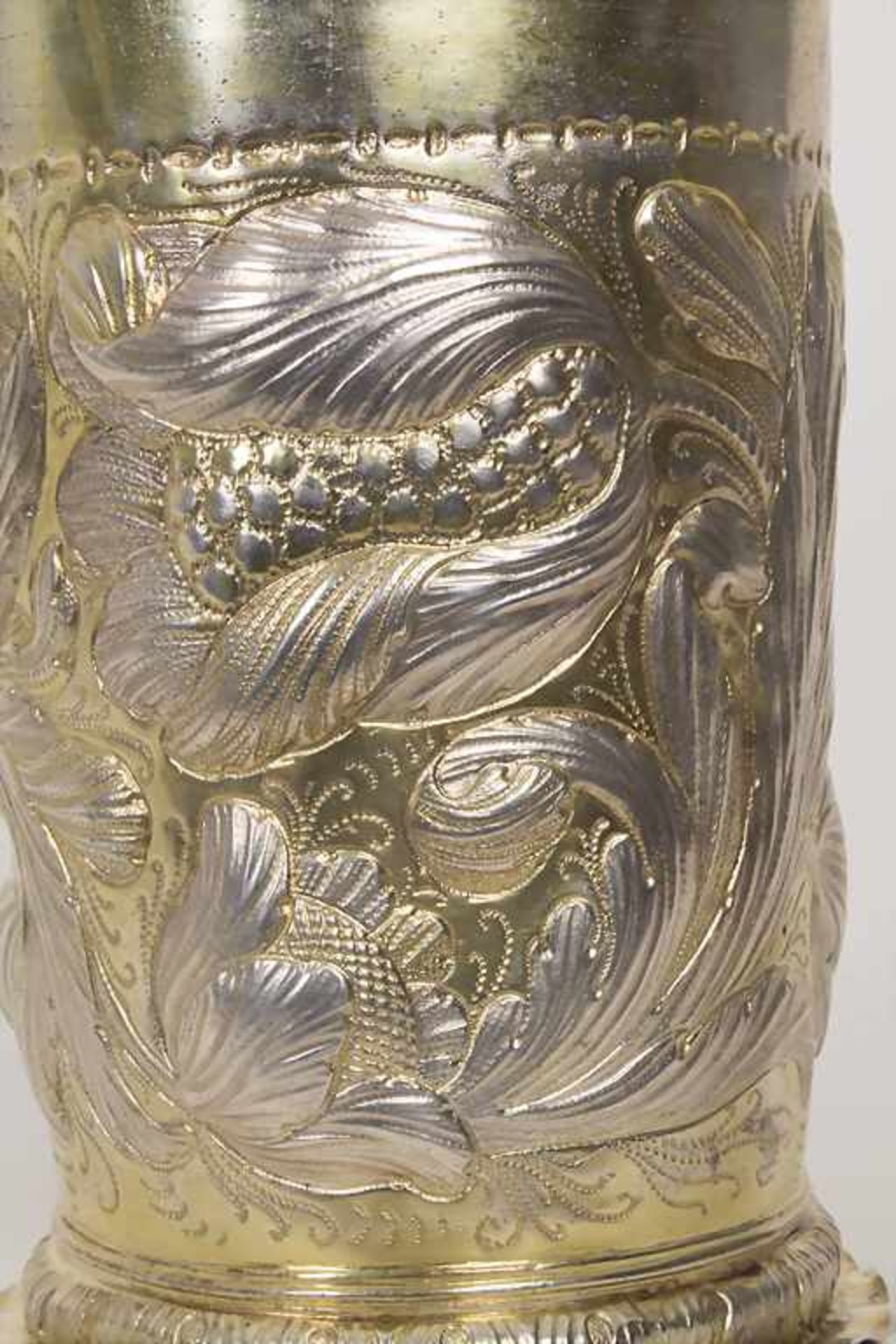 Großer schlesischer Prunkbecher / A large Silesian silver beaker, Christian Metze d. Ä., Ohlau, um - Image 7 of 8