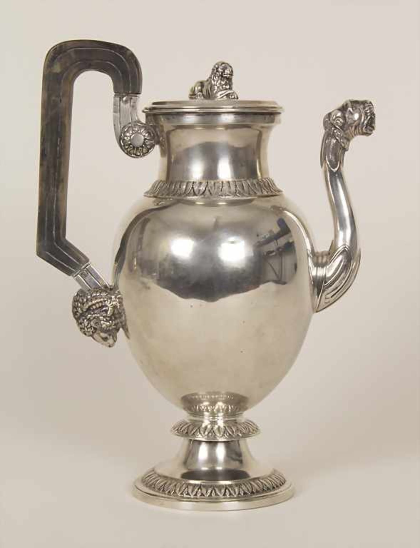 Empire Kaffeekanne / An Empire silver coffee pot, Georg Wilhelm Aldefeld, Bremen, nach 1794Material: - Bild 3 aus 8
