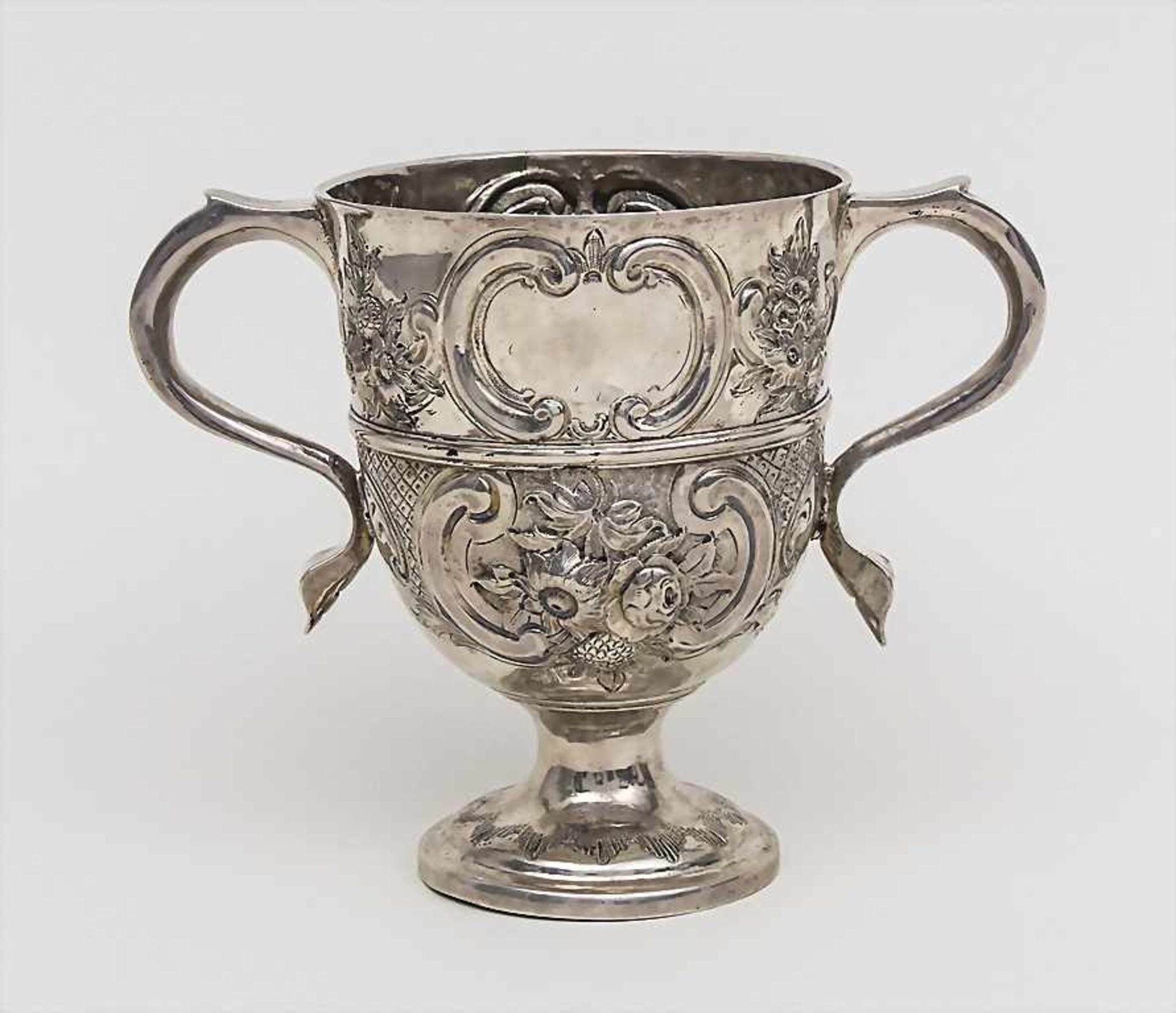 Hochzeitskelch / Wedding Cup, Berlin, 18. Jh.Punzierung: Silber, Stadtmarke mit Jahresbuchstabe K,