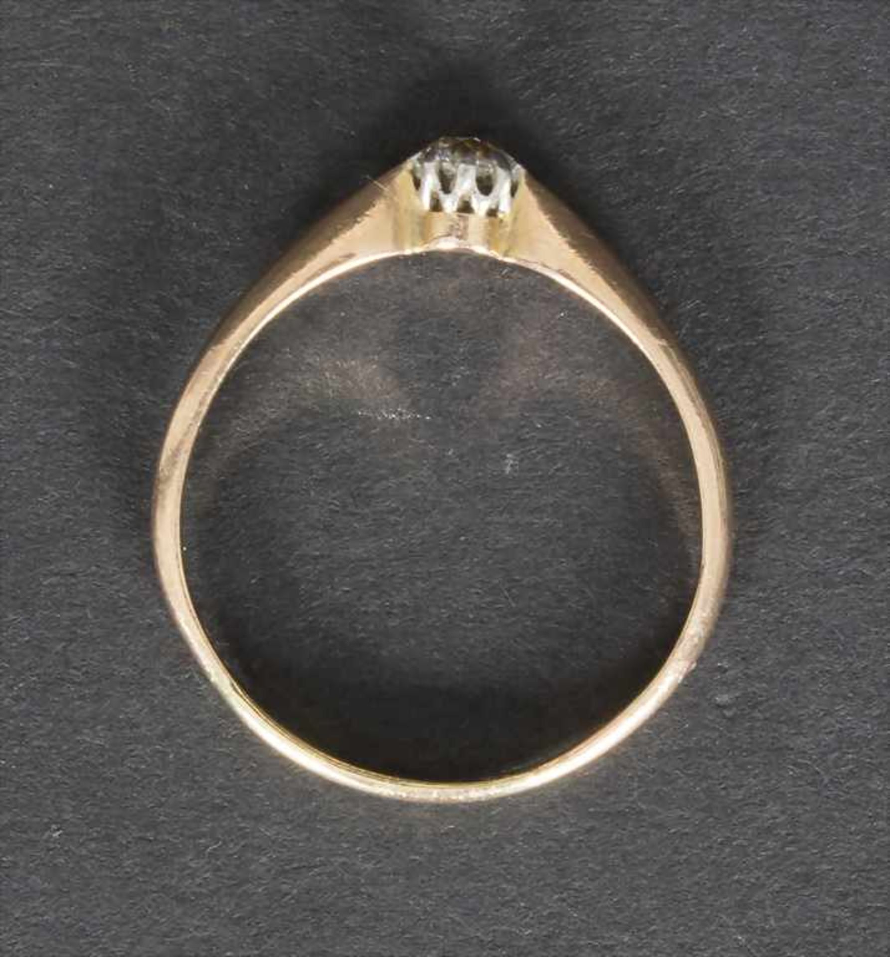Damenring mit Diamant / A ladies ring with diamondMaterial: GG 585/000, Diamant,Ringgröße: 56, - Image 2 of 2