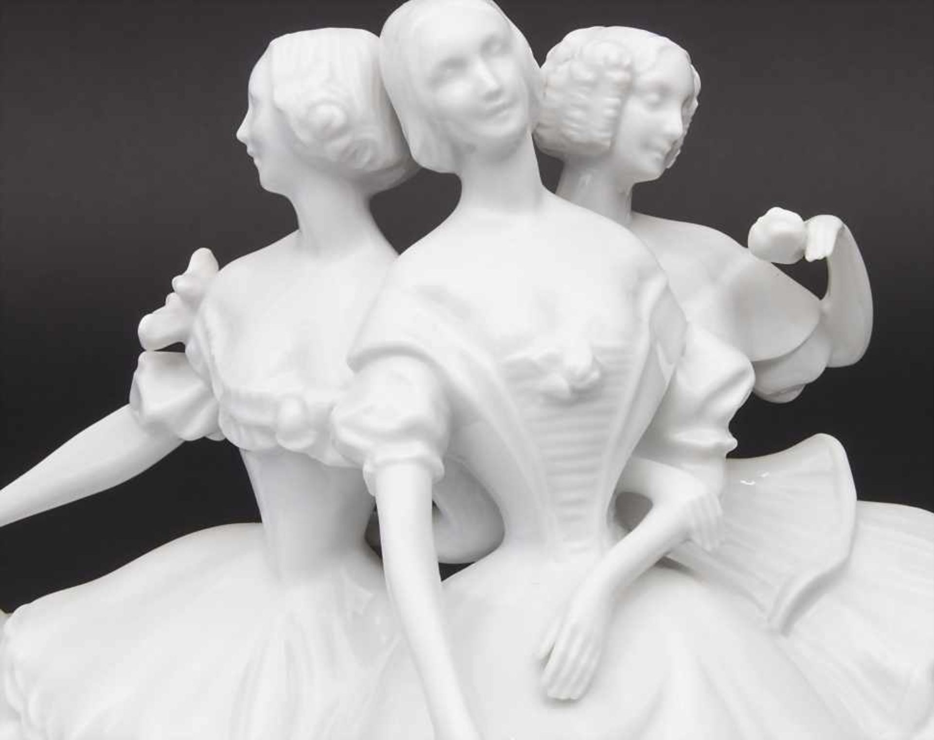 Figurengruppe '3 Grazien-Tanzlust' / A figural group '3 graces', C. Volkhart für Rosenthal, 1. - Image 3 of 5