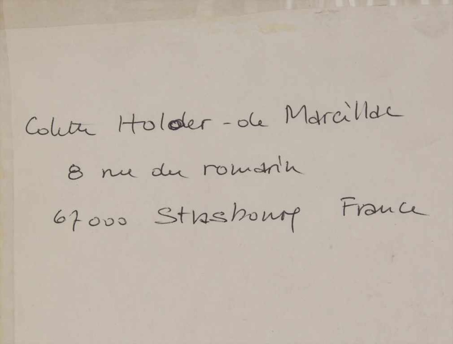 Colette de Holger Marcillac (20./21. Jh.), 'Nu devant le miroir'Technik: Aquarell auf Papier, hinter - Bild 4 aus 5