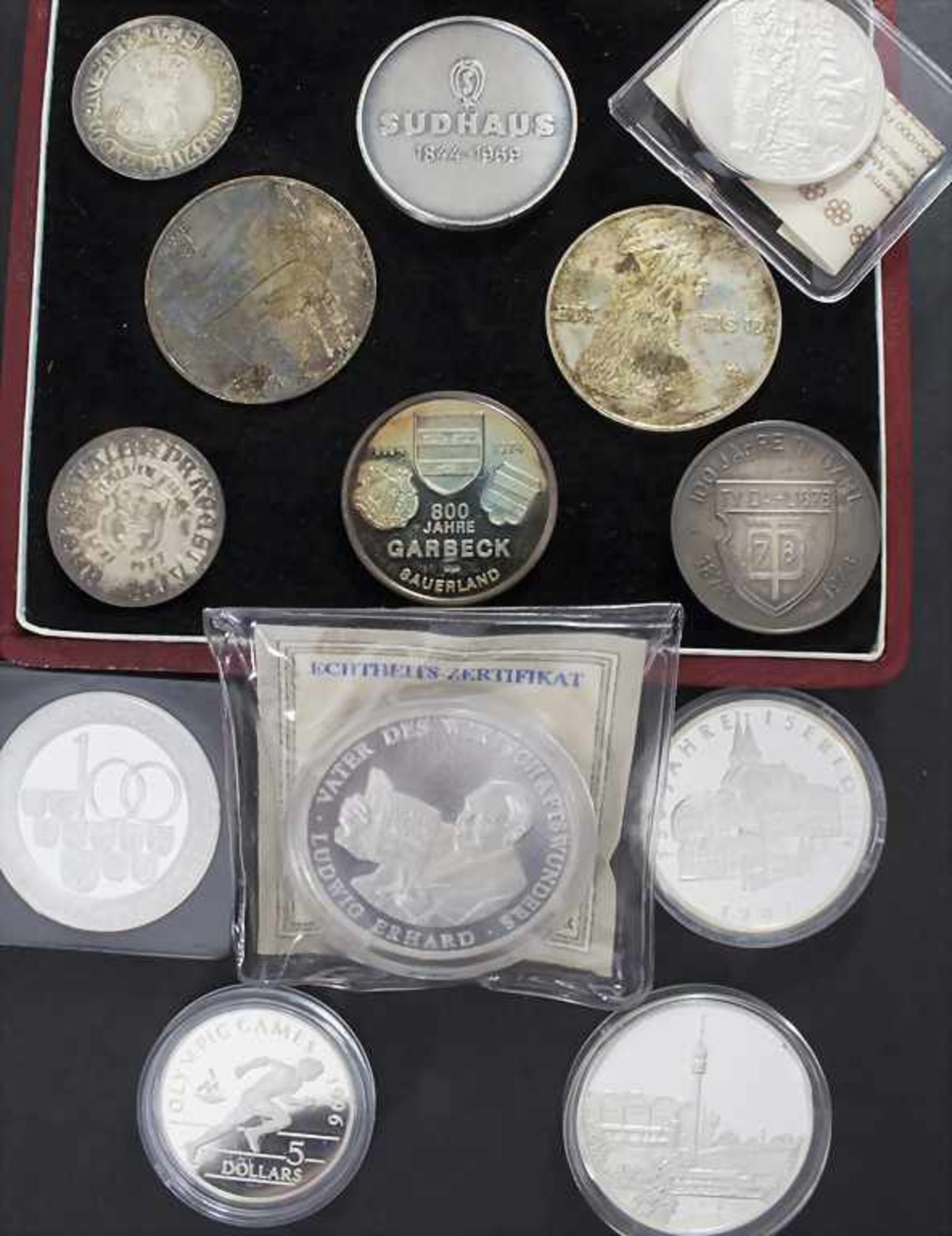 Sammlung Medaillen in Silber / A collection of silver medals* 6 Medaillen in Feinsilber Ag 999/