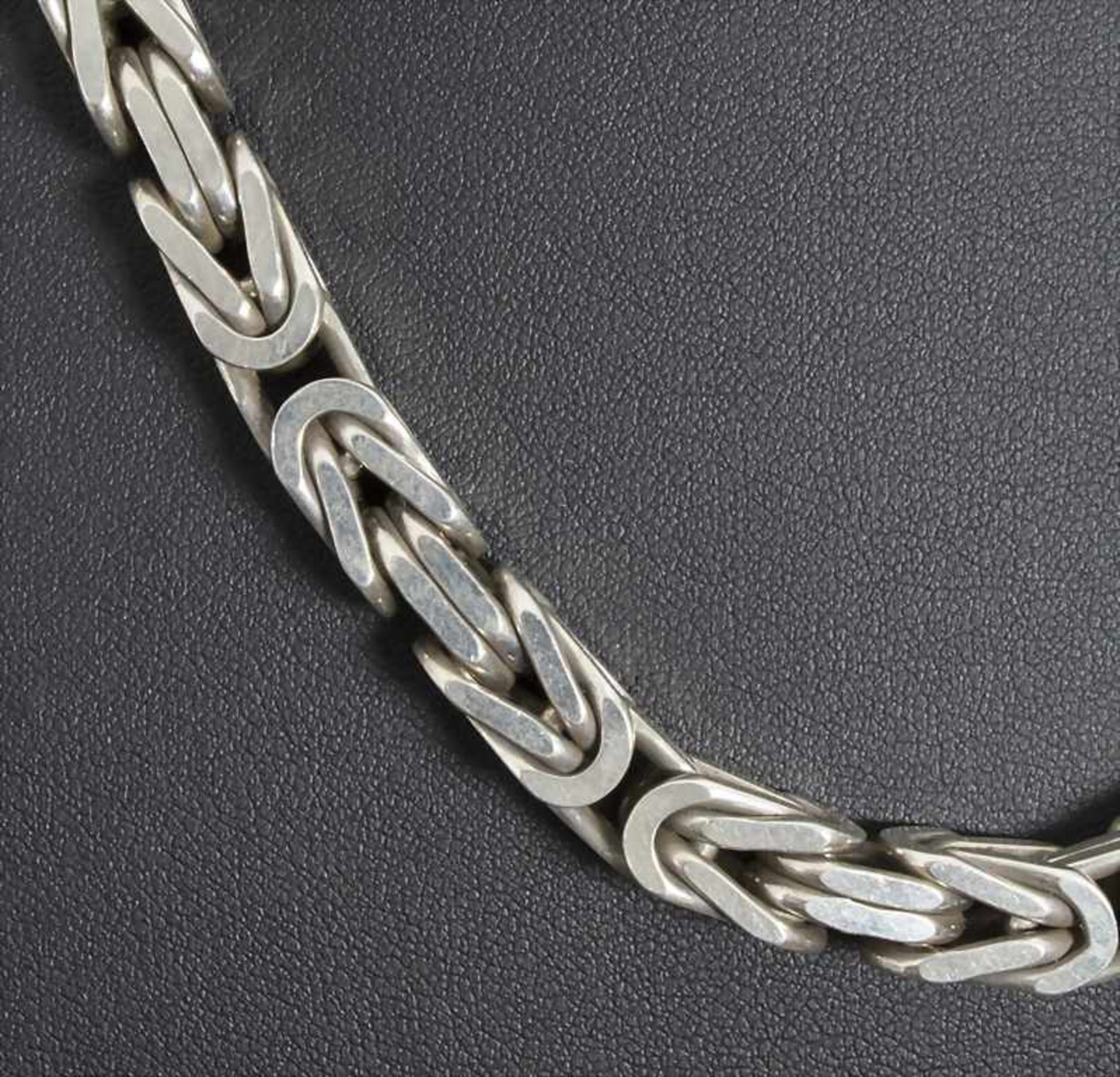 Königskette in Silber / A necklace in sterlingMaterial: Sterling Silber 925/000,Länge: 60 cm, - Image 2 of 3