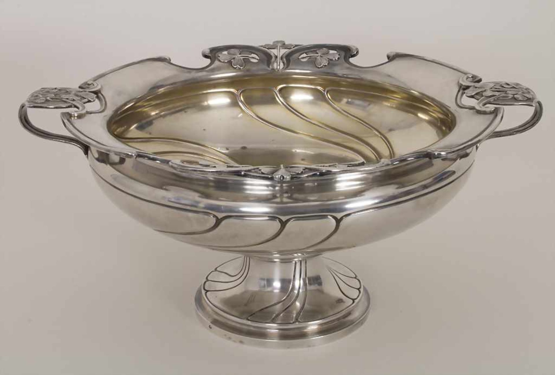 Jugendstil Obstschale / An Art Nouveau silver fruit bowl, Paris, um 1900Material: 950er Silber,