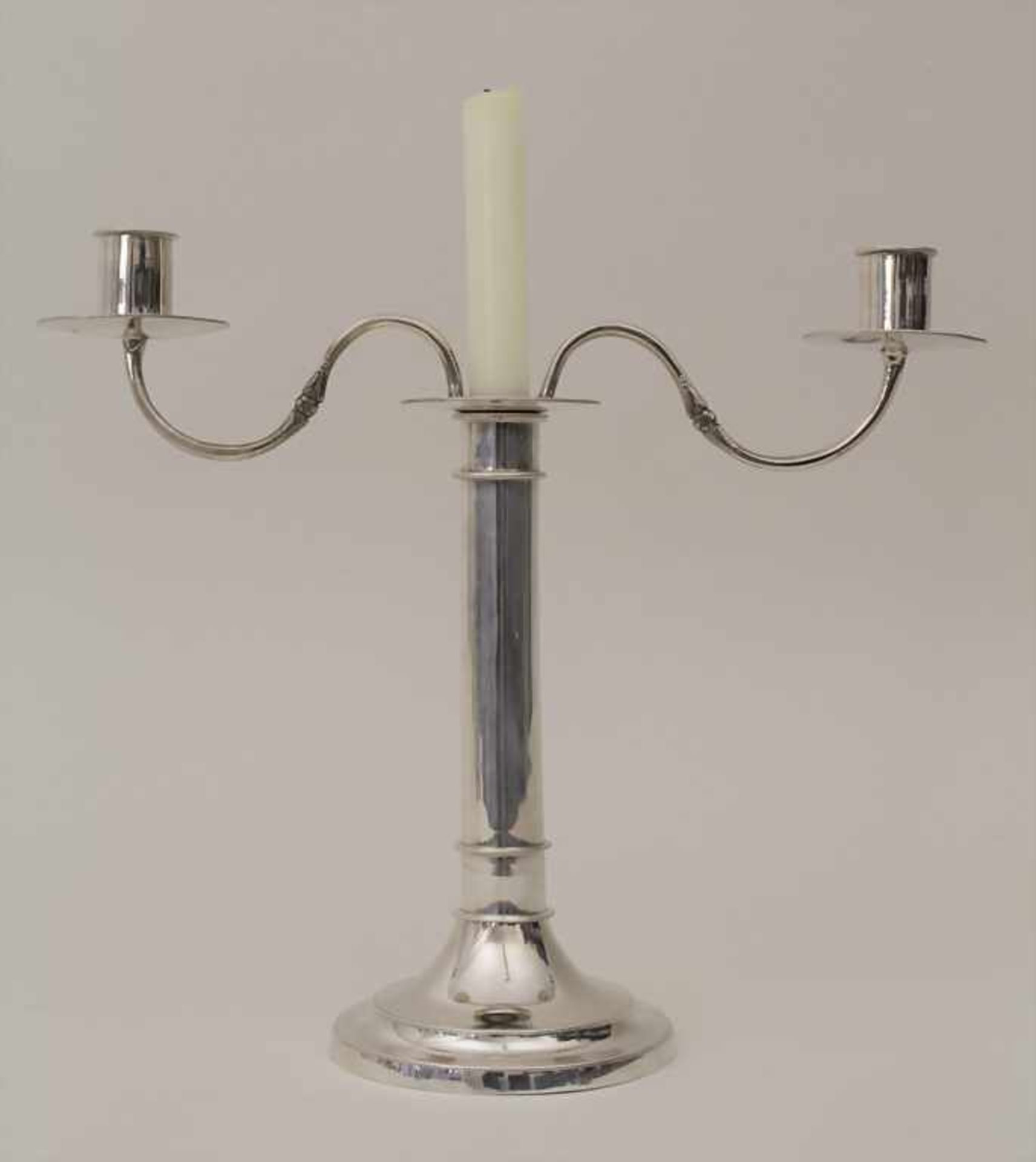 Eleganter Empire Leuchter / A silver flambeaux, Marcial de la Torre, Córdoba, 1836Material: Silber