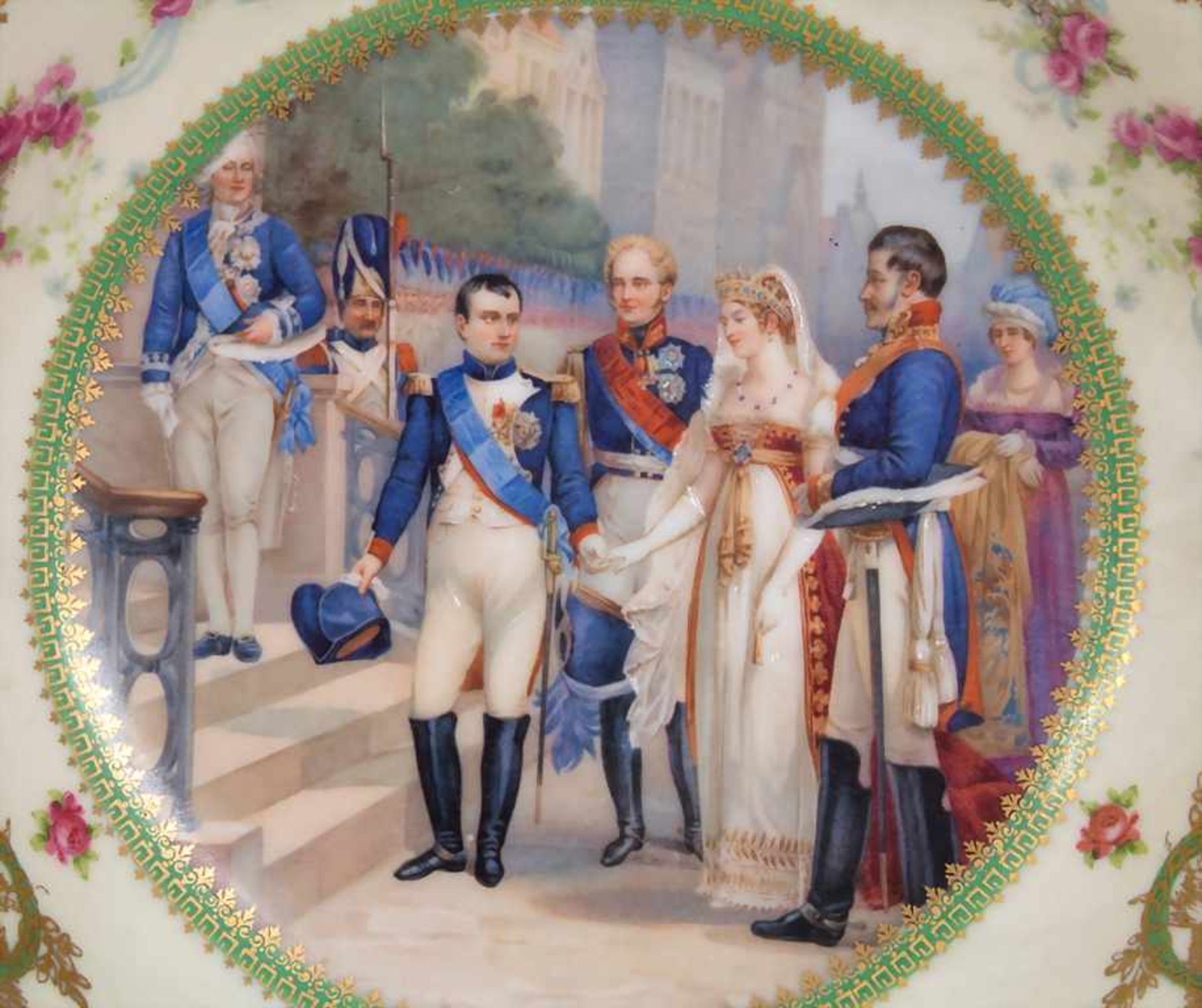 Prunkschale 'Napoléon 1er et la Reine de Prusse' / A splendid bowl depicting Napoleon I. and the - Bild 2 aus 4