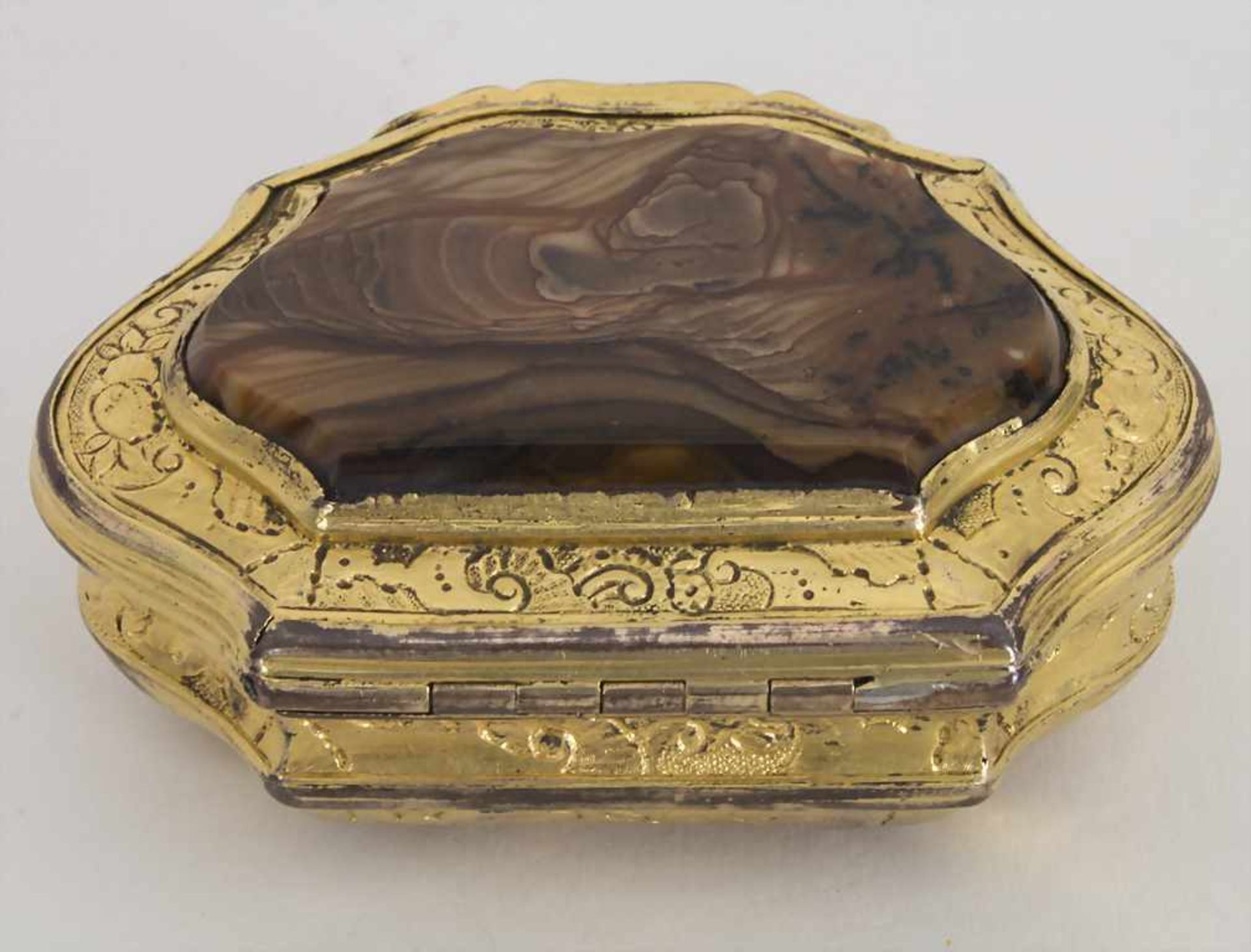 Schnupftabak-Dose / Tabatiere / A silver snuffbox, wohl Augsburg, um 1700Material: Silber, 13 Lot, - Bild 2 aus 7