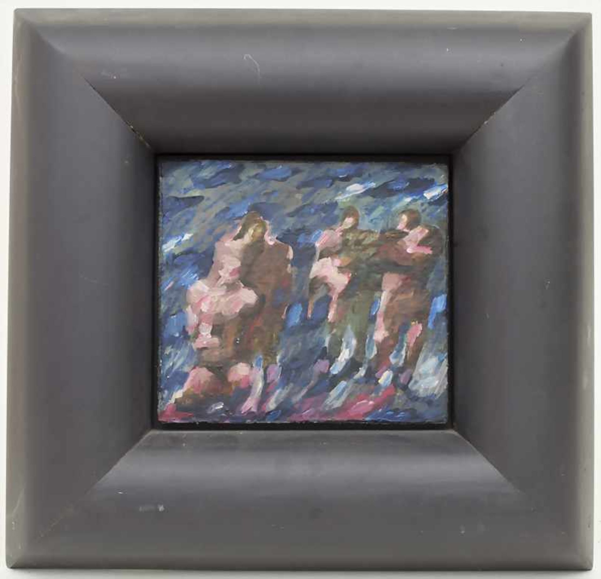 Klaus Arnold (1928-2009), 'Figuren am Meer' / 'Figures by the sea'Technik: Öl auf Karton, gerahmt. - Image 2 of 3