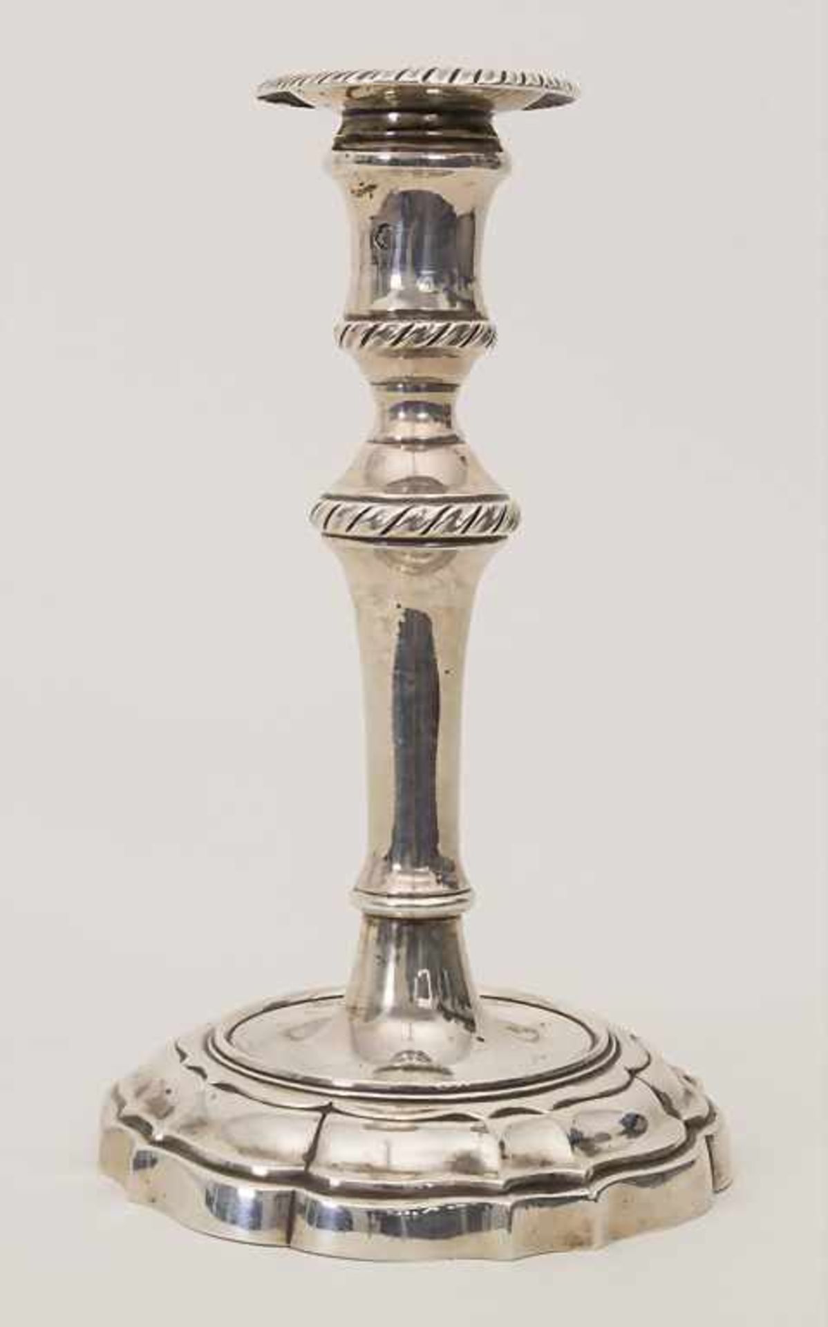 Paar Barock Leuchter / A pair of Baroque silver candlesticks, Barcelona, um 1800Material: Silber, 13 - Image 2 of 7