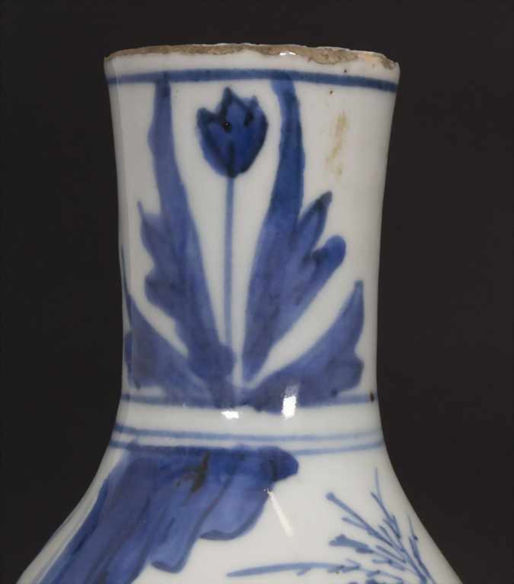 Kalebassenvase / A calabash vase, China, wohl 17. Jh.Material: Porzellan, blaue Unterglasurmalerei, - Bild 6 aus 17