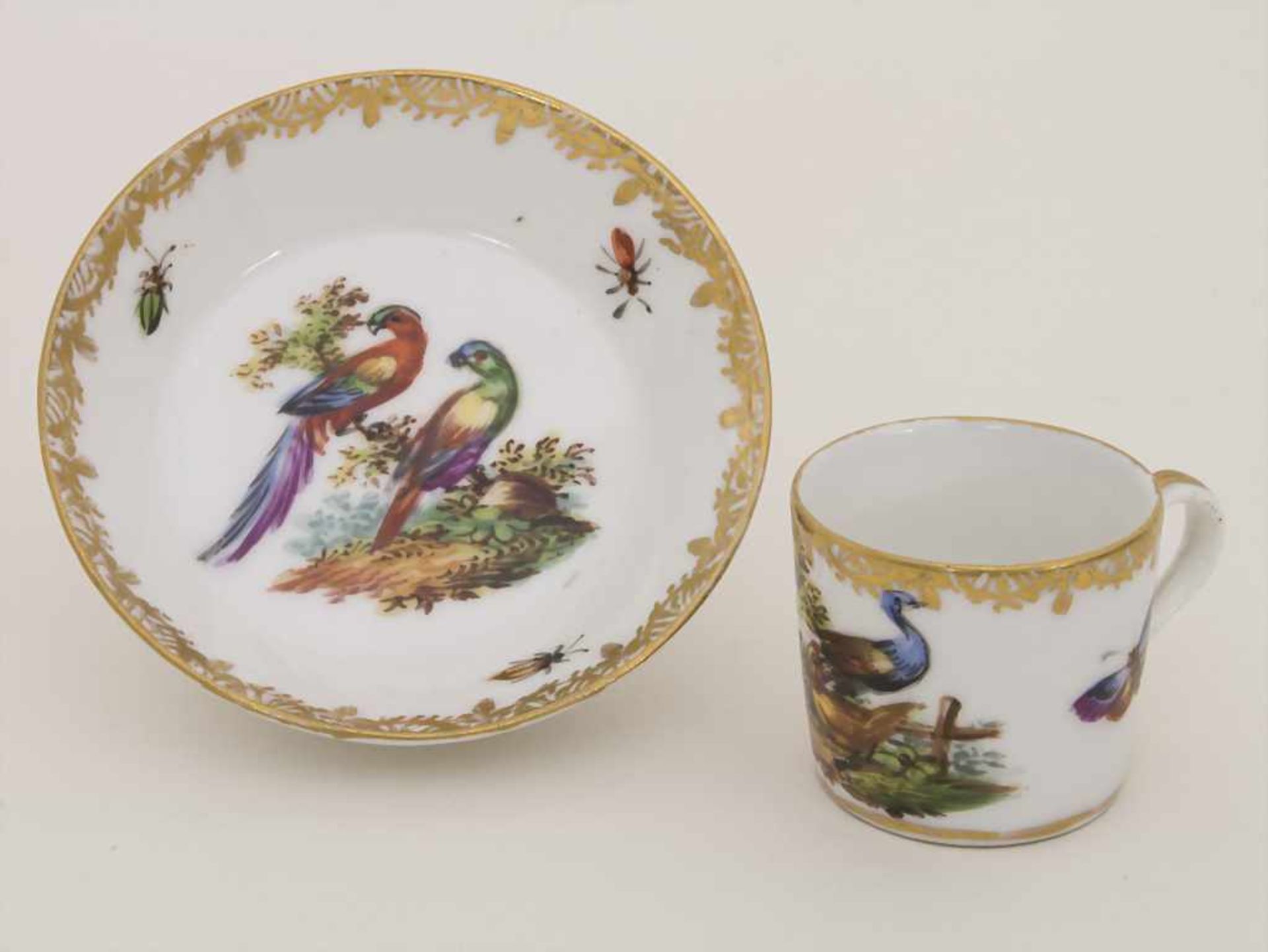 Miniatur Tasse und Untertasse / A miniature cup and saucer, Helena Wolfsohn, Dresden, Mitte 19. Jh.