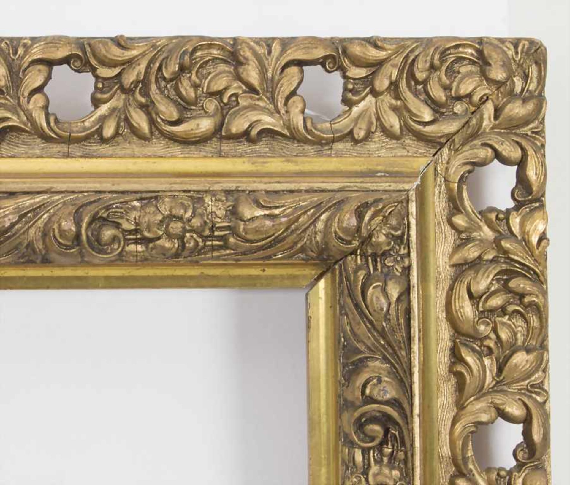 Konvolut 4 Rahmen / A set of 4 framesMaterial: Holz, goldstaffiert, teilweise geschnitzt und - Bild 5 aus 6