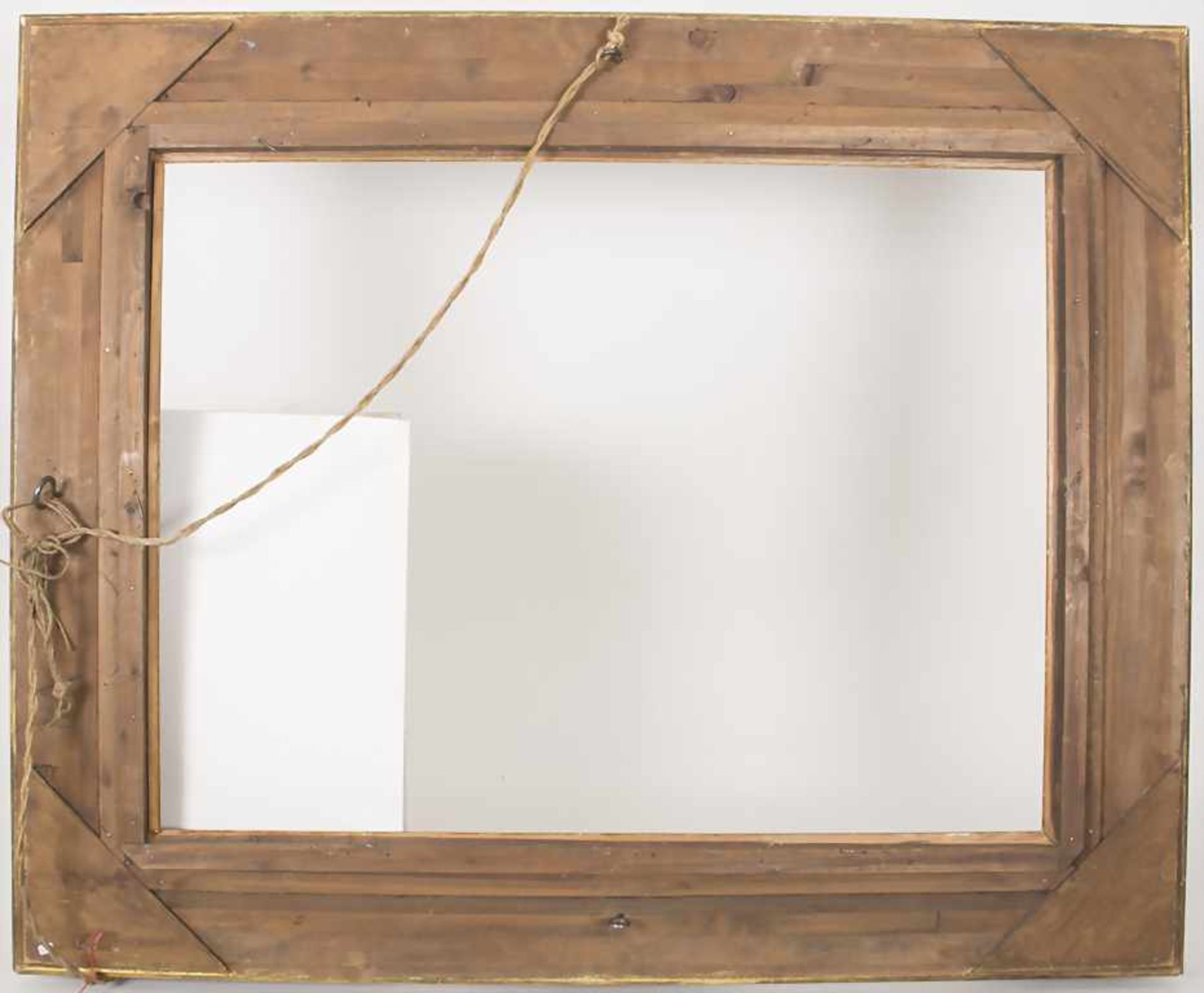 Gemälderahmen mit Stuckdekor / A picture frame with stucco-workMaterial: Holz, stuckiert, - Bild 4 aus 4