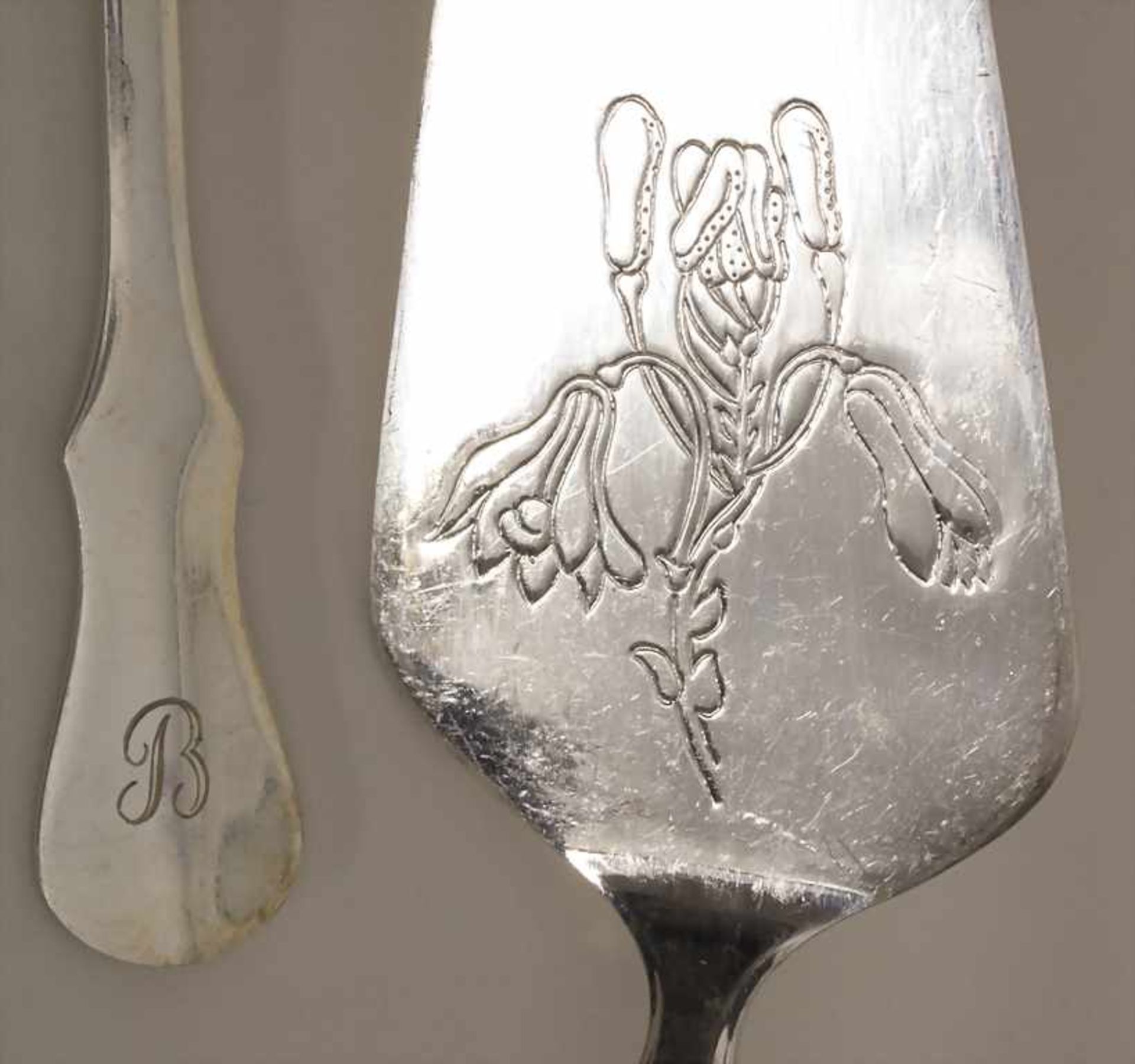 Dessertbesteck / A silver dessert cutlery, Robbe & Berking, Flensburg, 20. Jh.Set bestehend aus: - Image 5 of 6