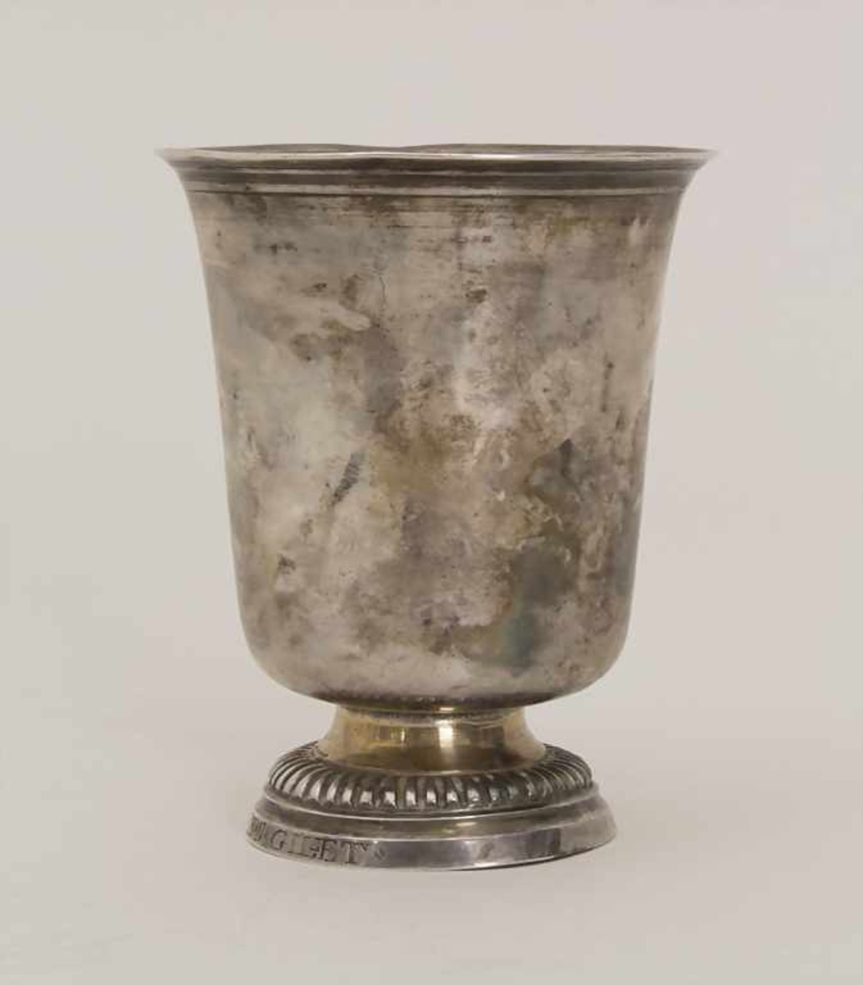 Becher / A silver beaker, Angers, 1798-1809Material: Silber, 950/000, Punzierung: Hahn (Coq) -Marke,