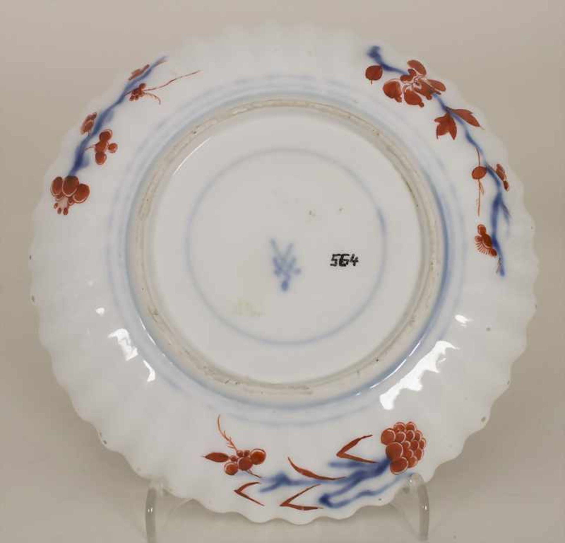 Koppchen mit Unterschale / A cup and saucer, Meissen, um 1735Material: Porzellan, polychrom - Bild 6 aus 12