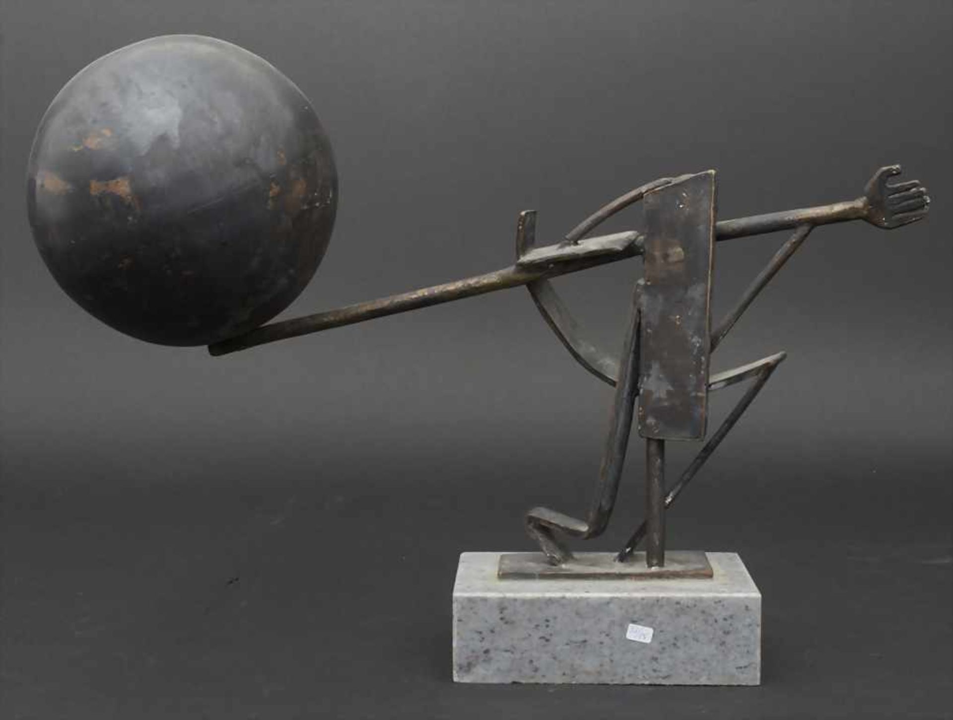 Undine Verdine (20. Jh.) (Zuschreibung / Attributed), 'Archimedes'Technik: Bronze, patiniert, auf - Bild 2 aus 3
