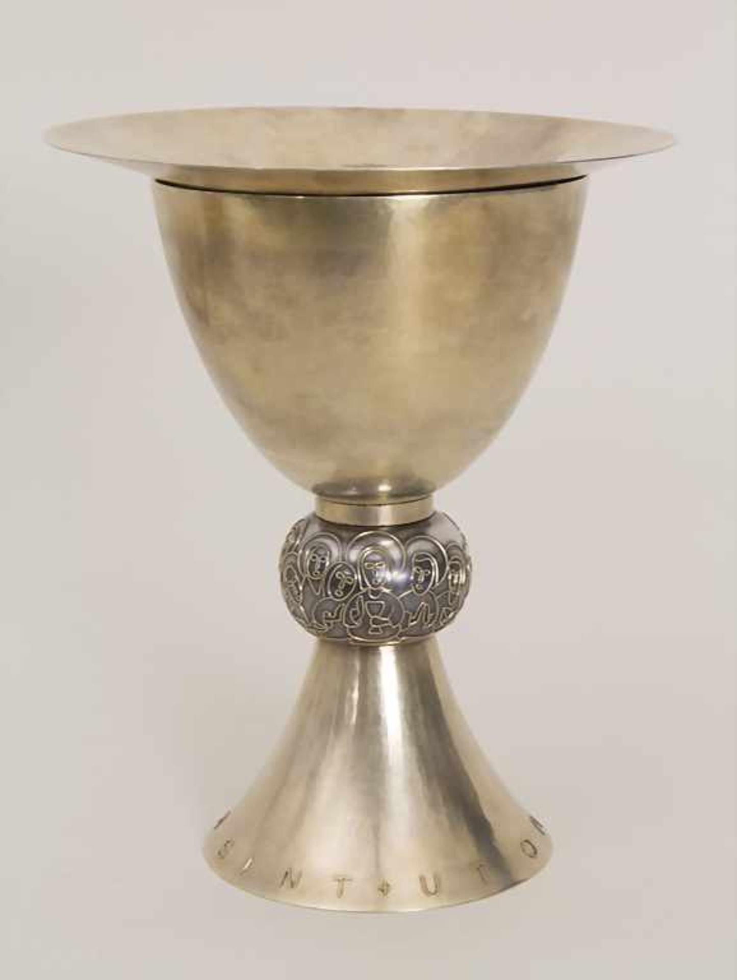 Messkelch mit Patene / A silver chalice with paten, W. Polders, Kevelear, um 1960Material: Silber, - Image 2 of 10