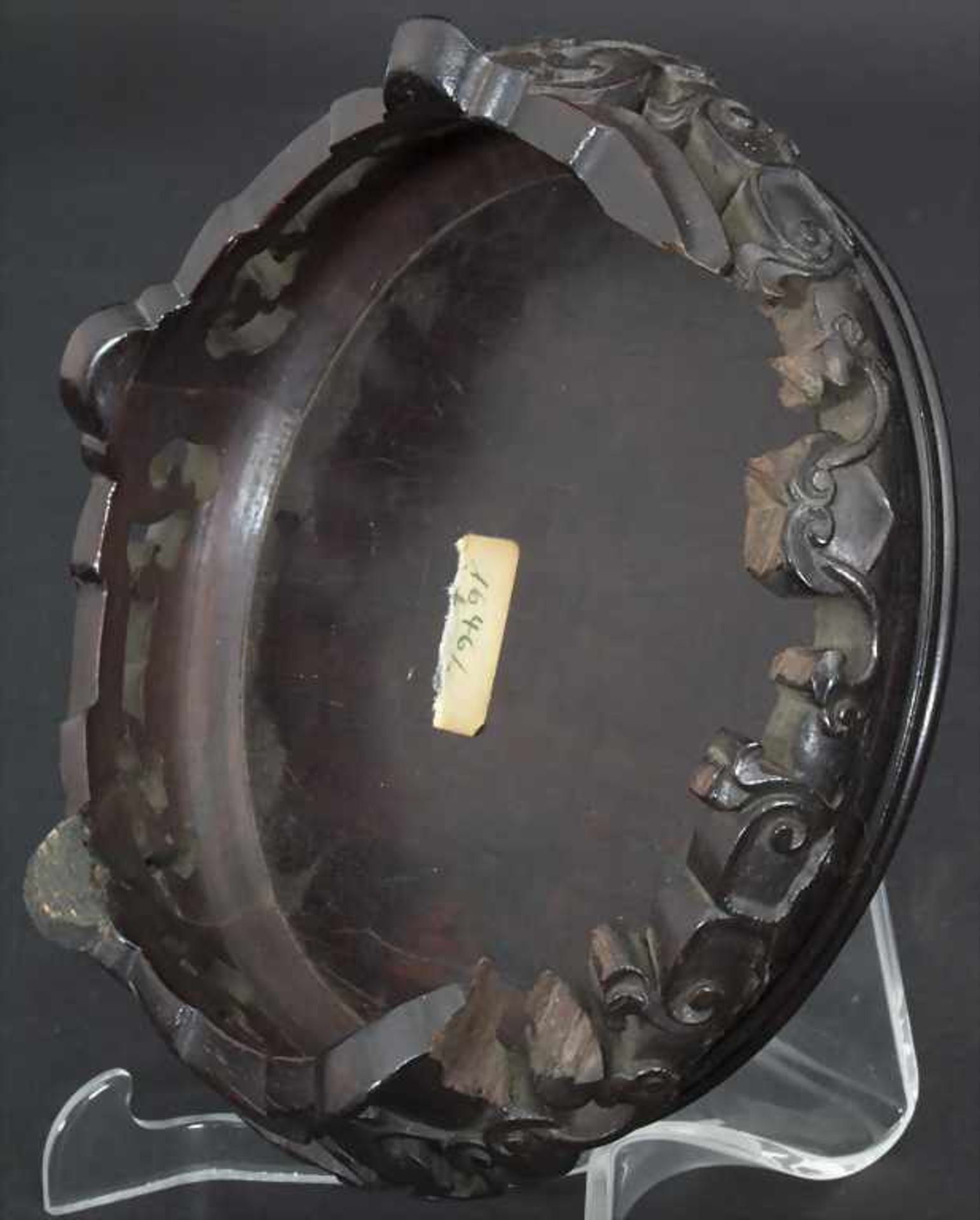 Kalebassenvase / A calabash vase, China, wohl 17. Jh.Material: Porzellan, blaue Unterglasurmalerei, - Bild 9 aus 17