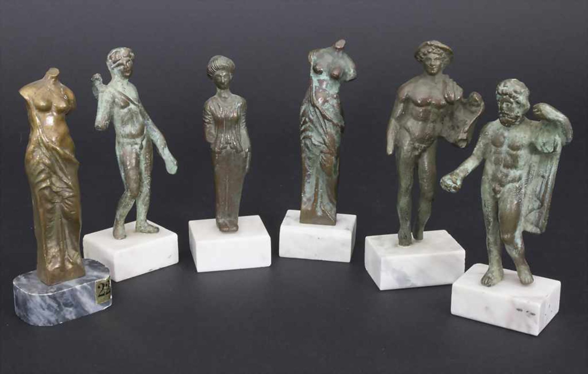 Konvolut 6 Museumsrepliken antiker Skulpturen / A set of 6 museum replicas of antique