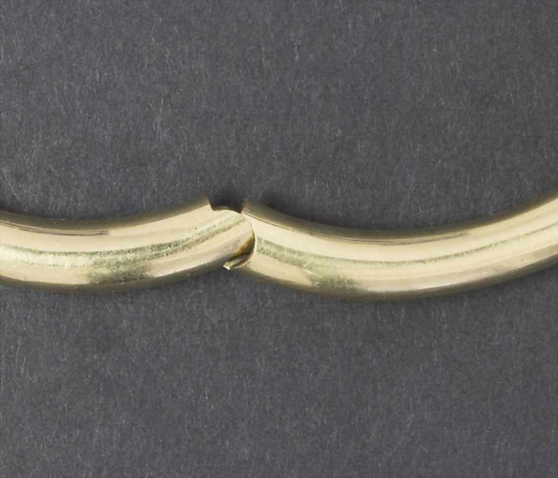 Armreif / A bracelet, 20 Jh.Material: Gelbgold Au 585/000 14 Kt,Maße: innen 50 x 60 mm, D. 5 mm, - Image 4 of 4