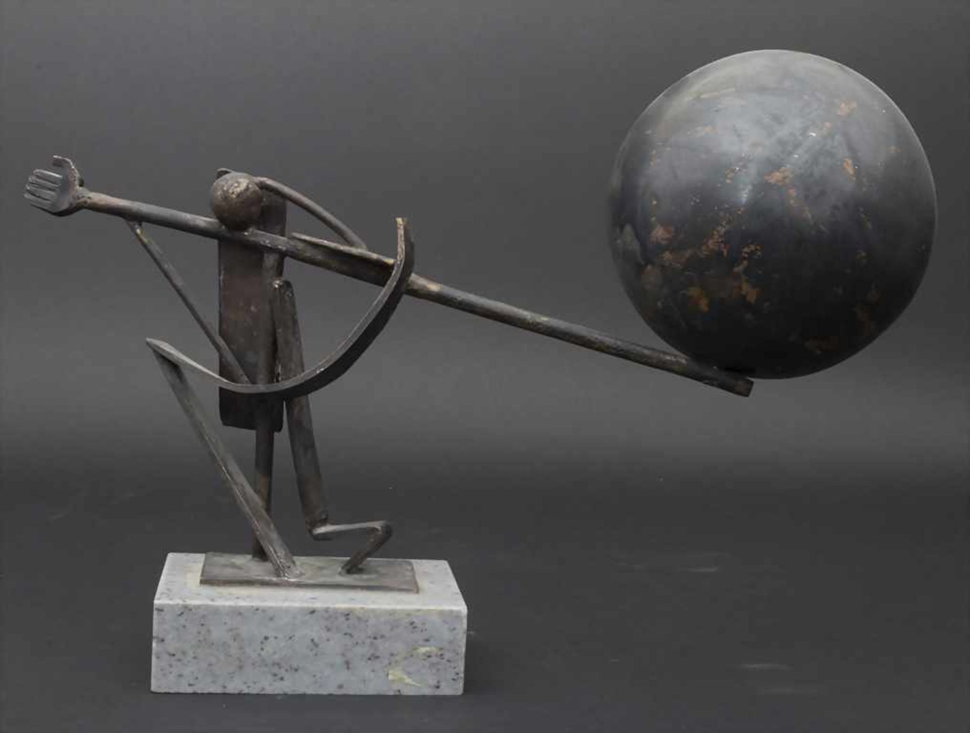 Undine Verdine (20. Jh.) (Zuschreibung / Attributed), 'Archimedes'Technik: Bronze, patiniert, auf