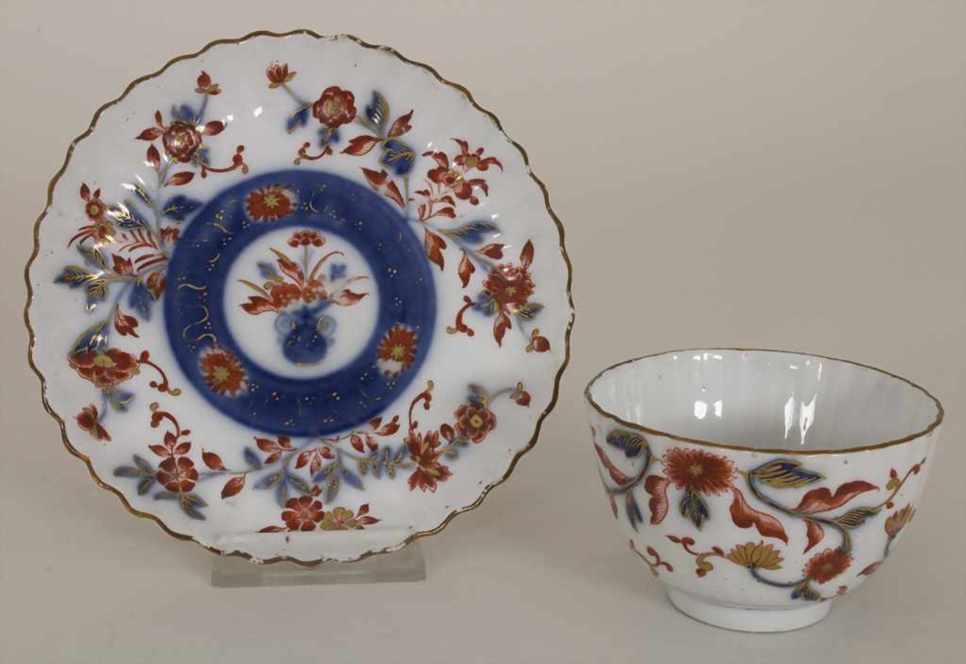 Koppchen mit Unterschale / A cup and saucer, Meissen, um 1735Material: Porzellan, polychrom