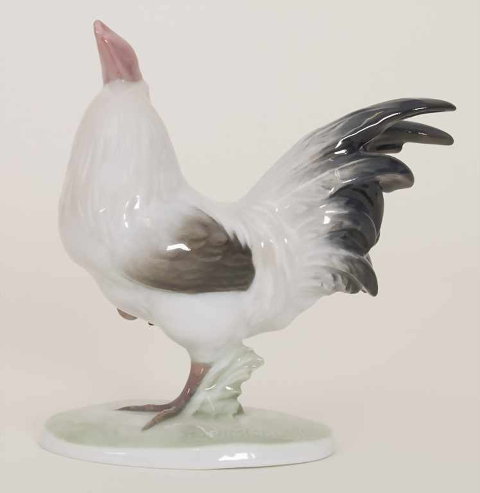 Vogelfigur Hahn / A rooster, Karl Himmelstoss, Kunstabteilung Rosenthal, Selb, nach 1950Material: - Bild 2 aus 7