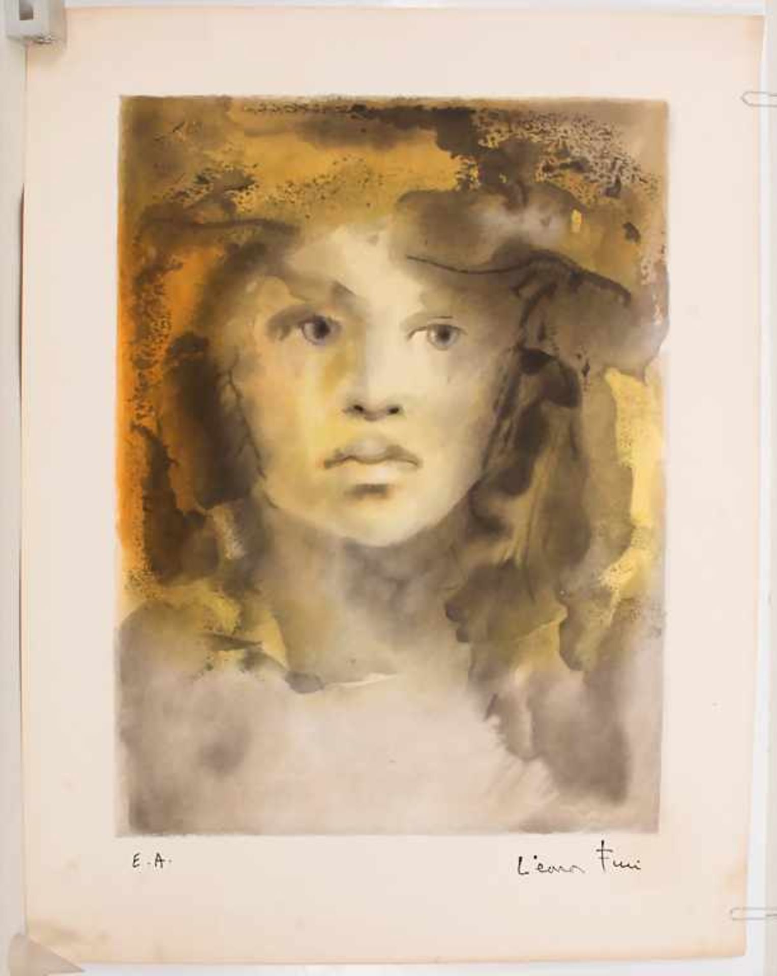 Leonor Fini (1907-1996), 'Porträt einer Frau' / 'A portrait of a woman'Technik: Farblithografie - Bild 2 aus 3