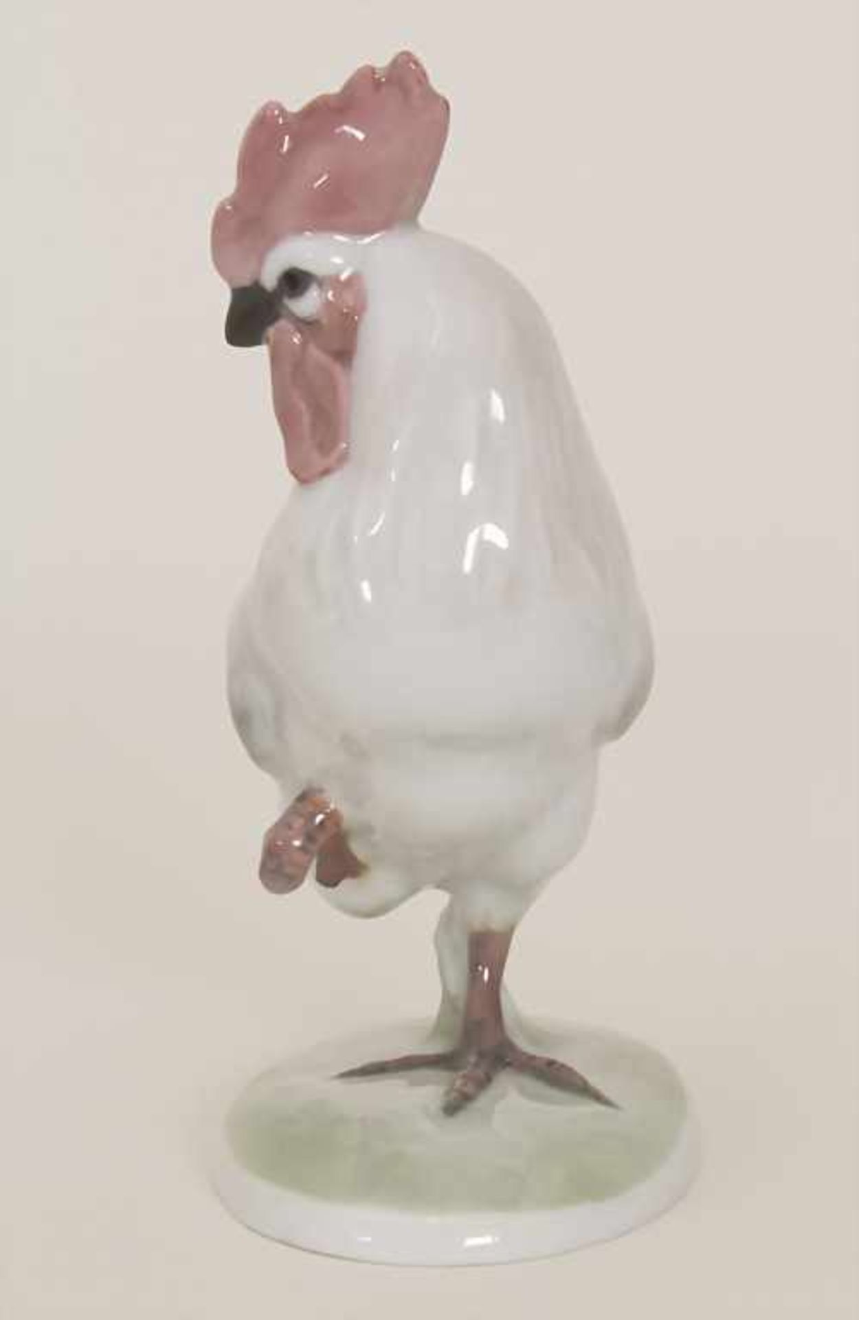 Vogelfigur Hahn / A rooster, Karl Himmelstoss, Kunstabteilung Rosenthal, Selb, nach 1950Material: - Bild 3 aus 7