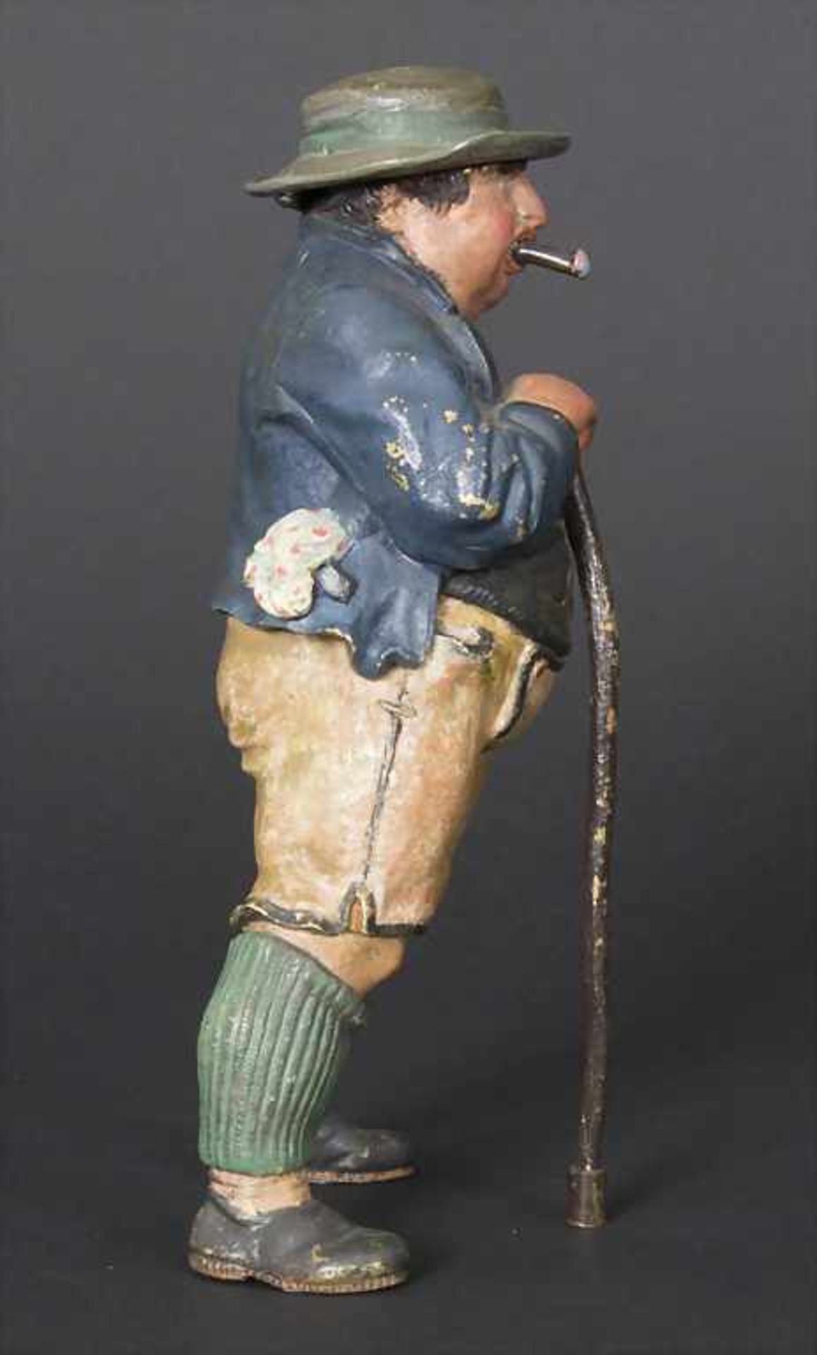 Wiener Bronze 'Bauer in Tracht', bzw. 'Tintenfass', Bergmann Franz, 1. Hälfte 20. Jh.Material: - Image 5 of 6